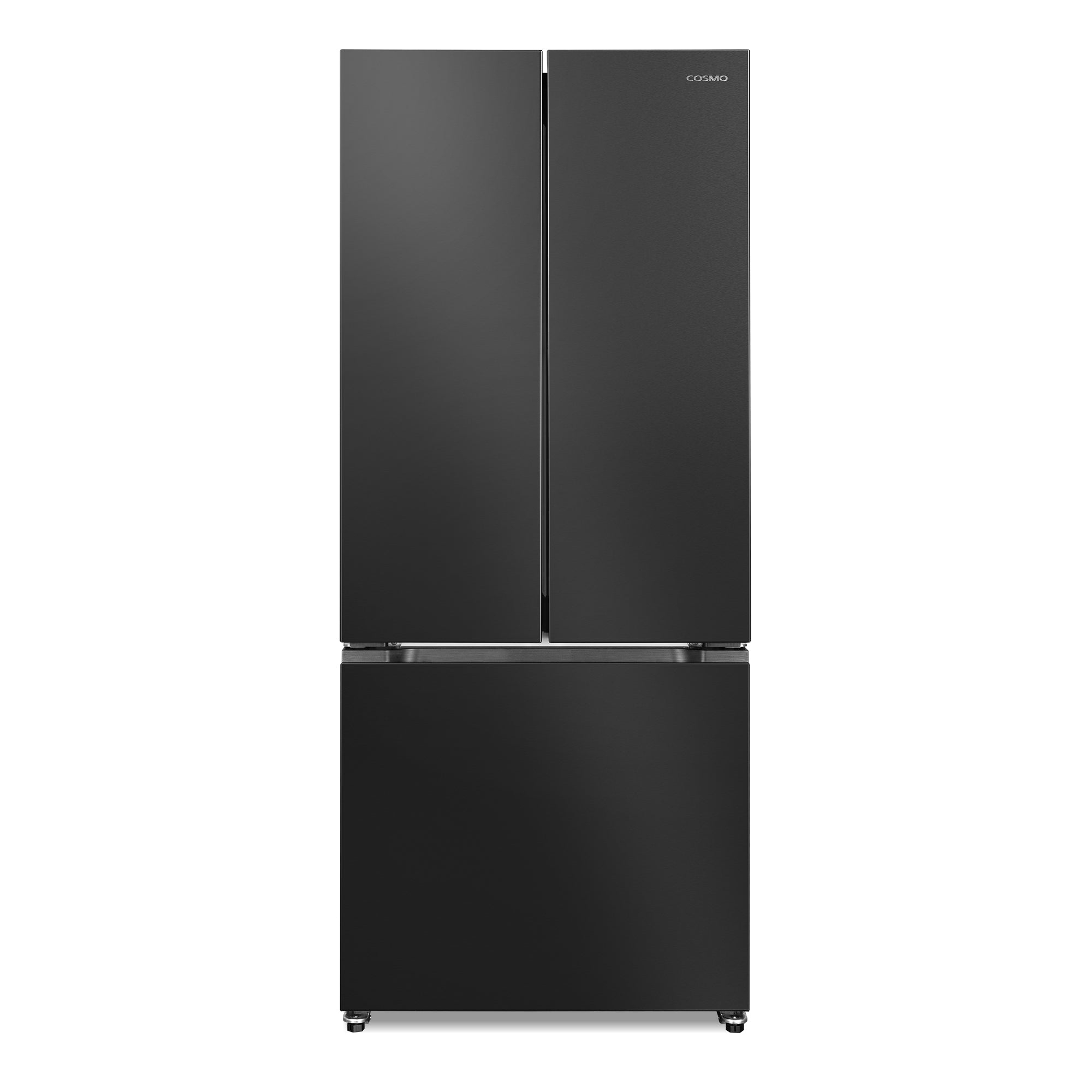 Cosmo Vista 30 in. 17.5 cu. ft. Black French Door Refrigerator with Recessed Handles and Ice Maker | COS-RFFV183RBK