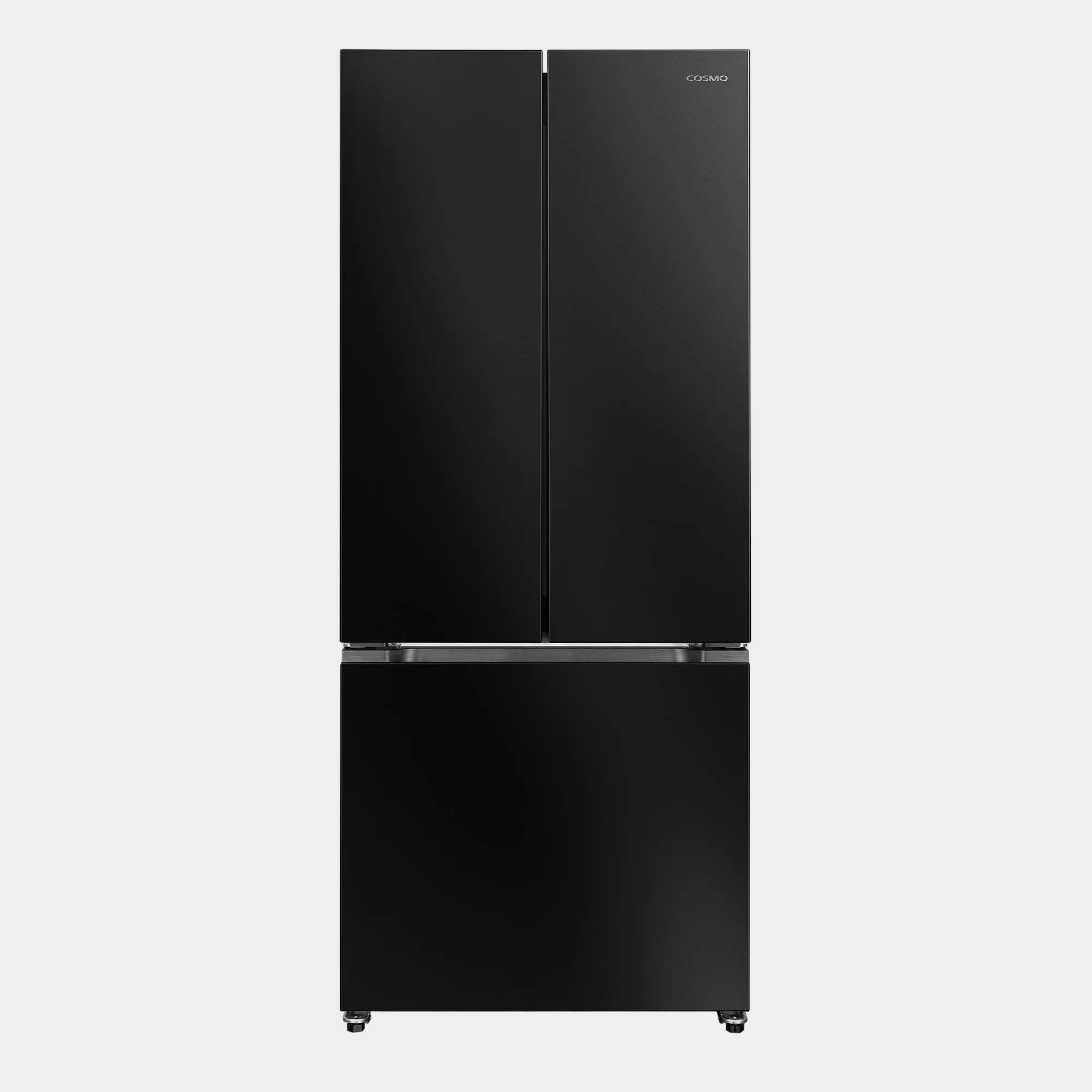 Cosmo Vista 30 in. 17.5 cu. ft. Black French Door Refrigerator with Recessed Handles and Ice Maker | COS-RFFV183RBK