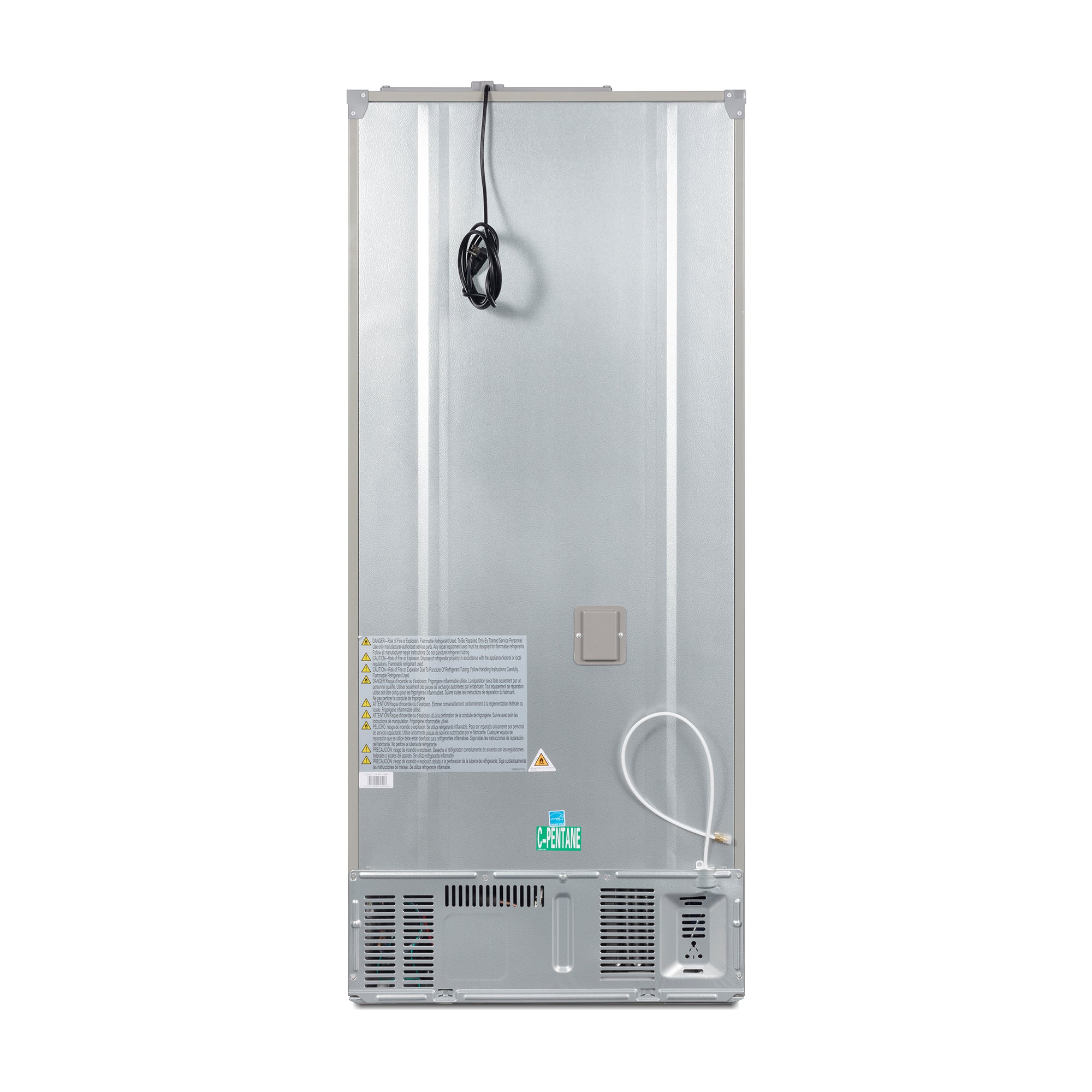 Cosmo Vista 30 in. 17.5 cu. ft. Stainless Steel French Door Refrigerator with Recessed Handles Ice Maker | COS-RFFV183RS