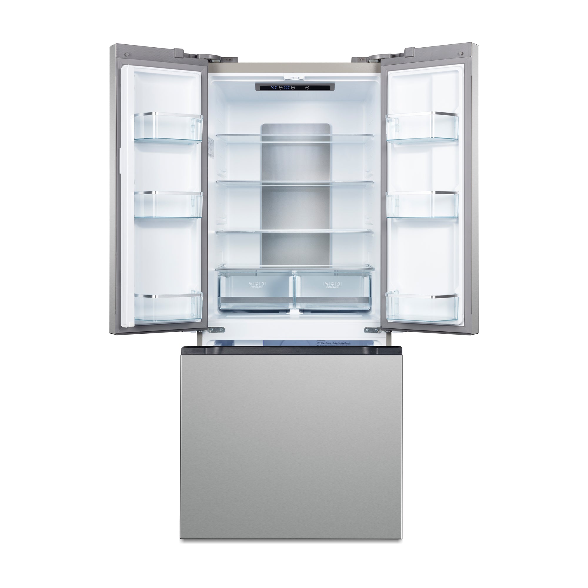 Cosmo Vista 30 in. 17.5 cu. ft. Stainless Steel French Door Refrigerator with Recessed Handles Ice Maker | COS-RFFV183RS