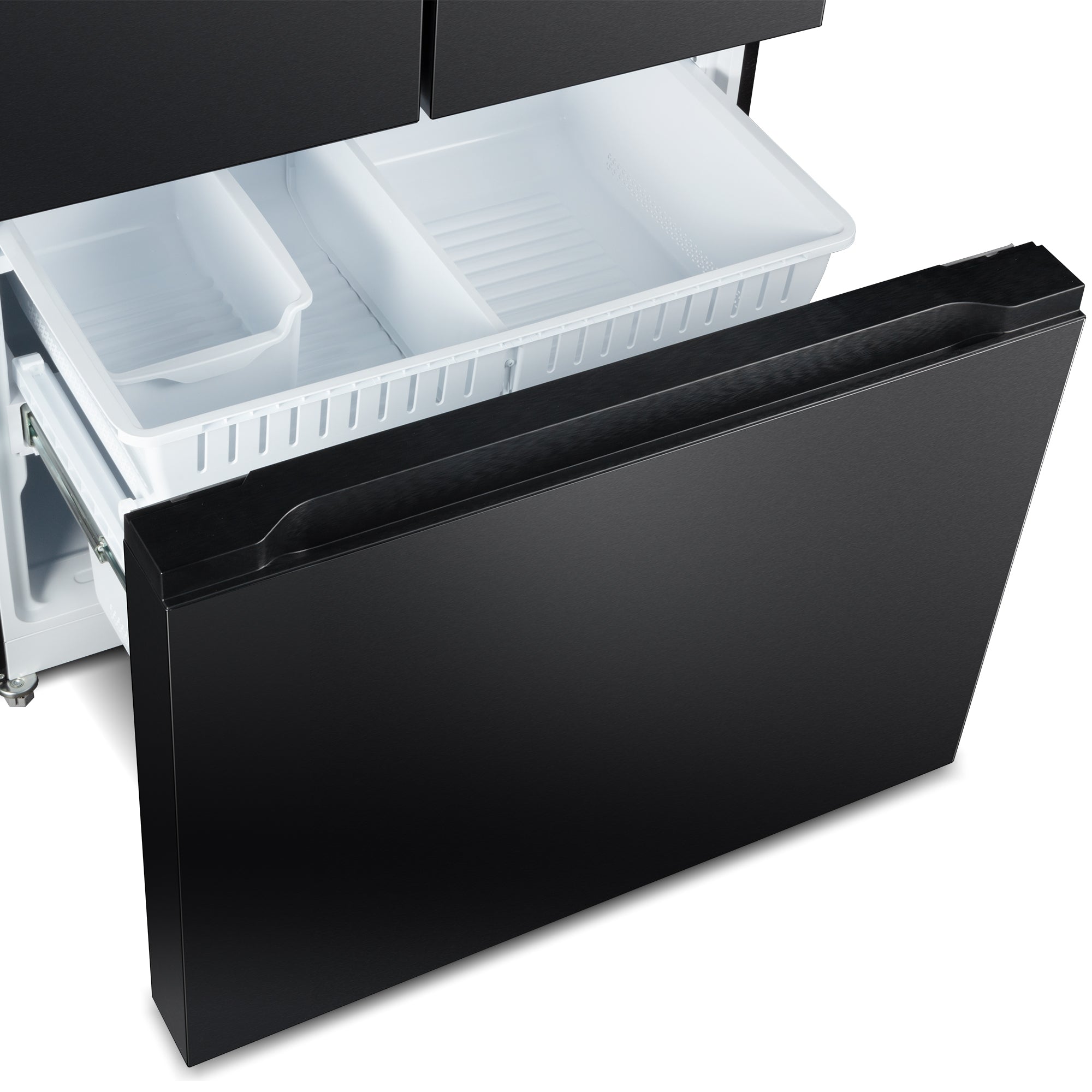 Cosmo Vista 36 in. 27.4 cu. ft. Black French Door Refrigerator with Recessed Handles and Ice Maker | COS-RFFV283RBK