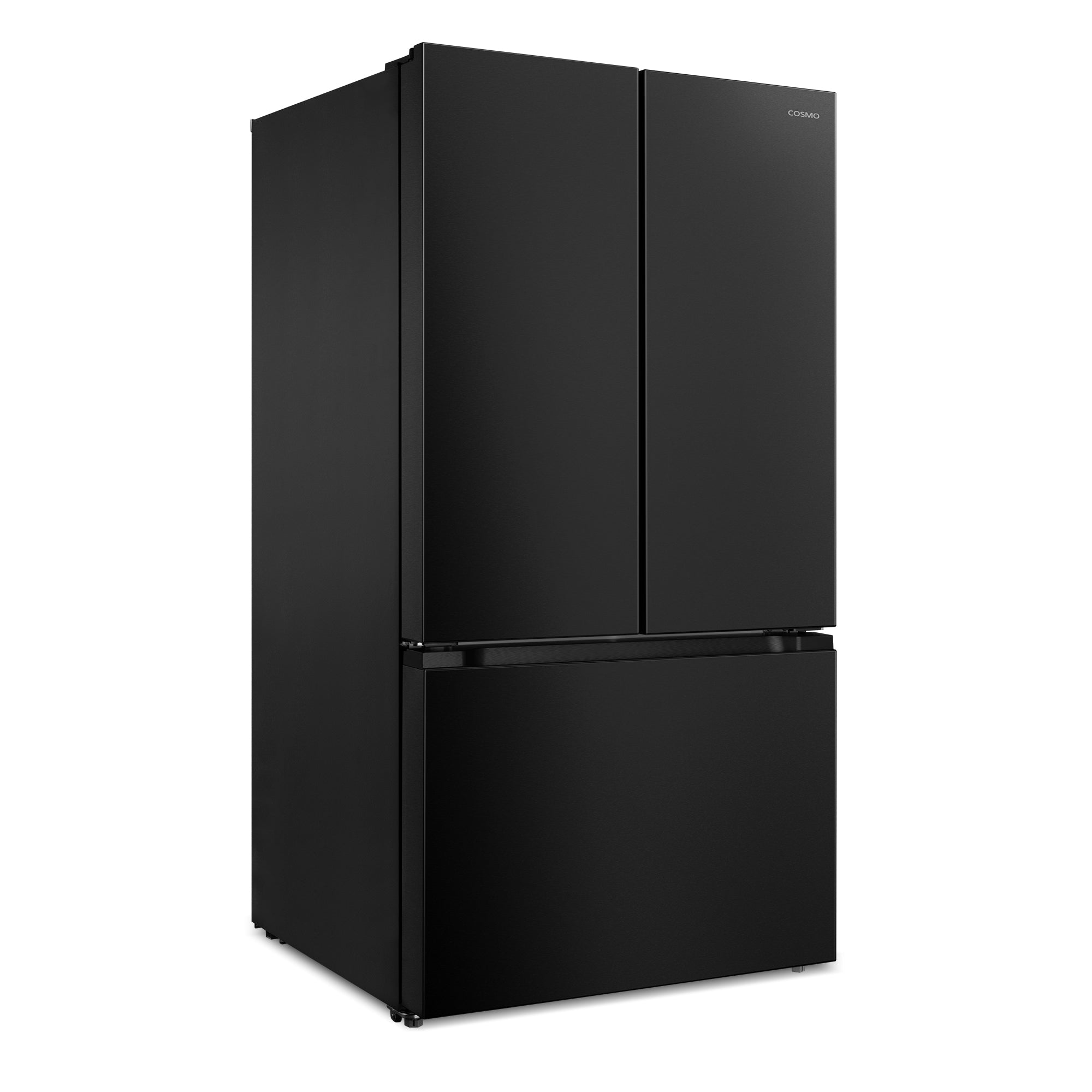 Cosmo Vista 36 in. 27.4 cu. ft. Black French Door Refrigerator with Recessed Handles and Ice Maker | COS-RFFV283RBK