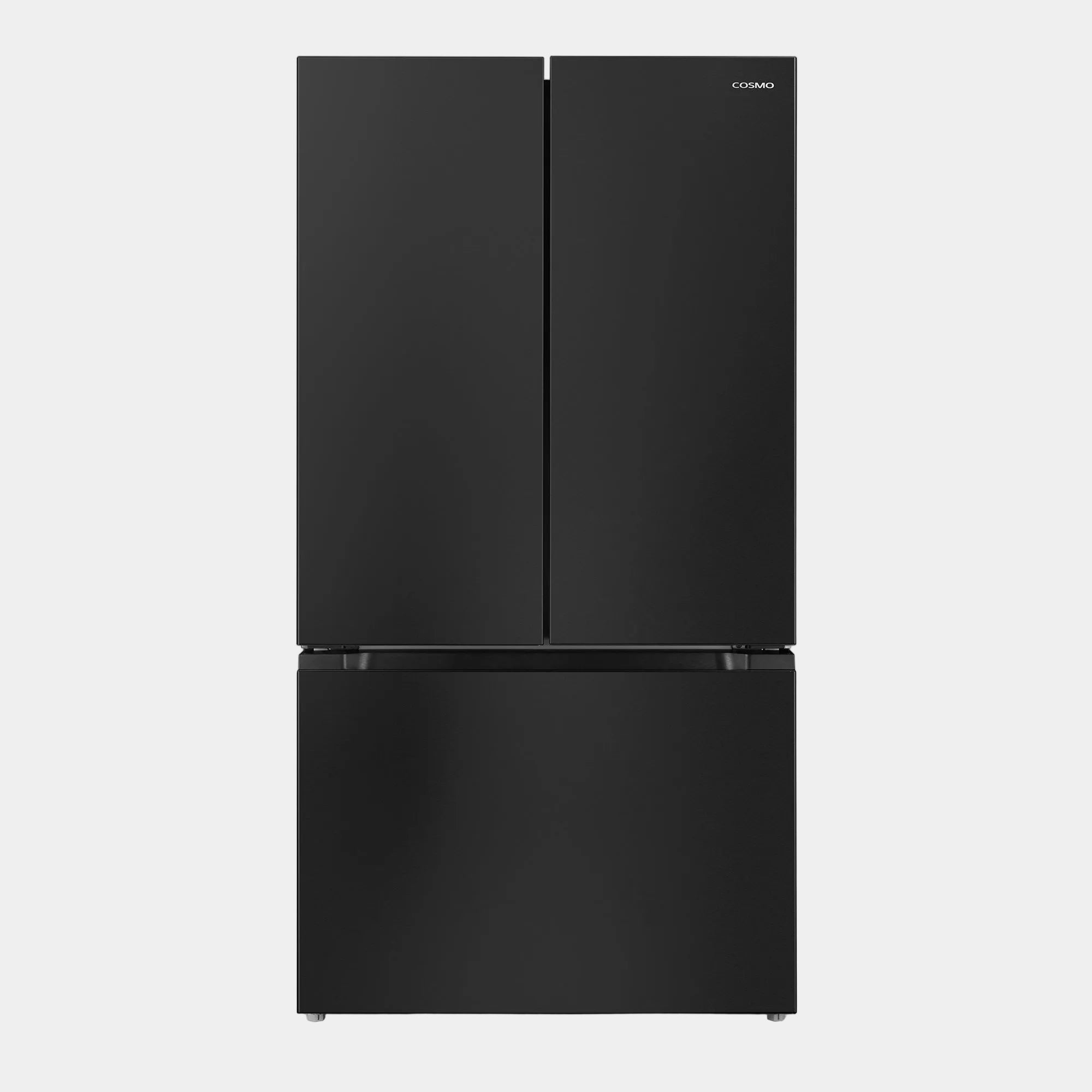 Cosmo Vista 36 in. 27.4 cu. ft. Black French Door Refrigerator with Recessed Handles and Ice Maker | COS-RFFV283RBK