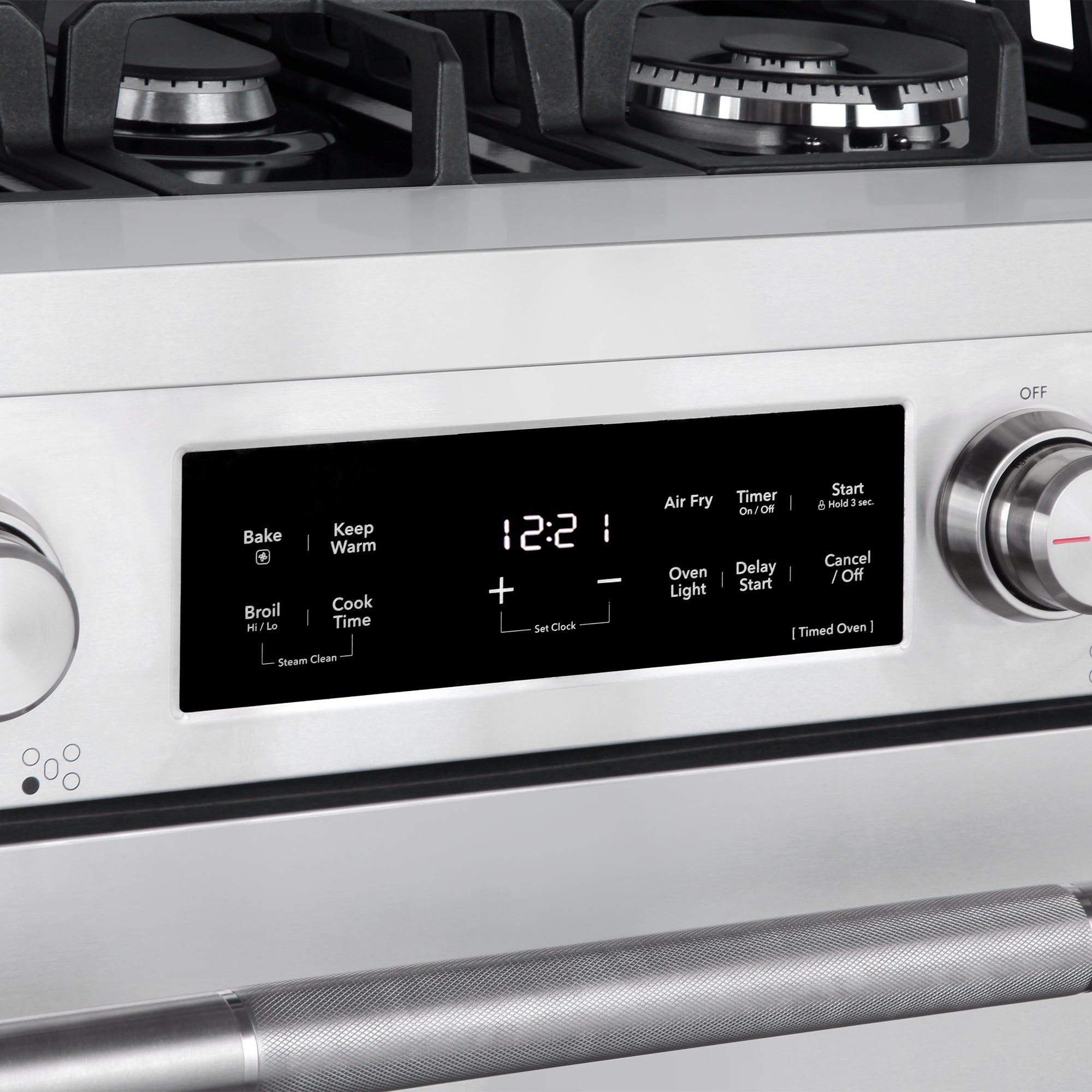 Cosmo Stellar 30 in. 4.8 cu. ft. 5-Burner Stainless Steel Gas Range with Air Fry, and Storage Drawer | COS-RGS305SS