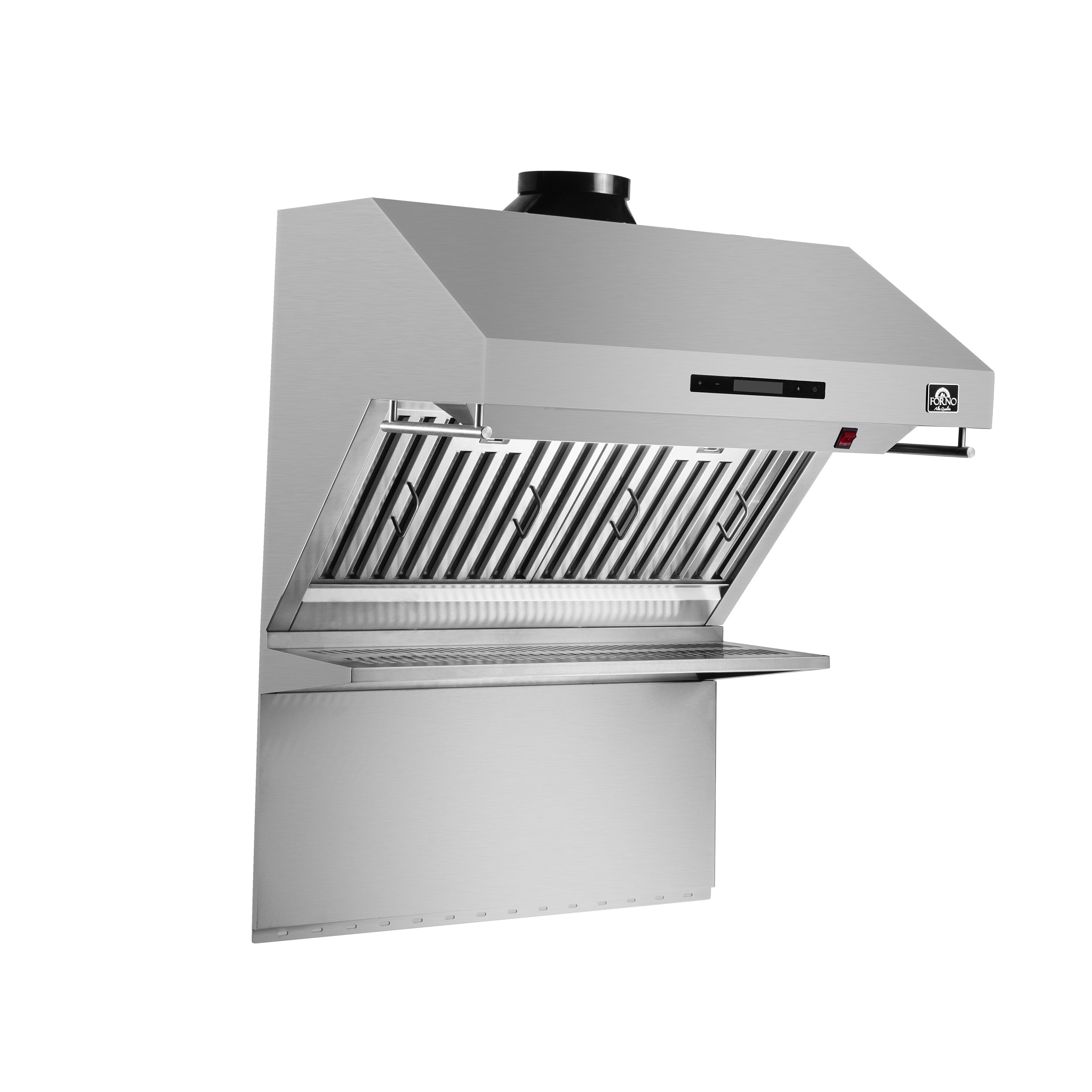 Forno Savona 30 in. 600 CFM Stainless Steel Wall Mount Range Hood with Back Splash and Baffle Filters | FRHWM5029-30
