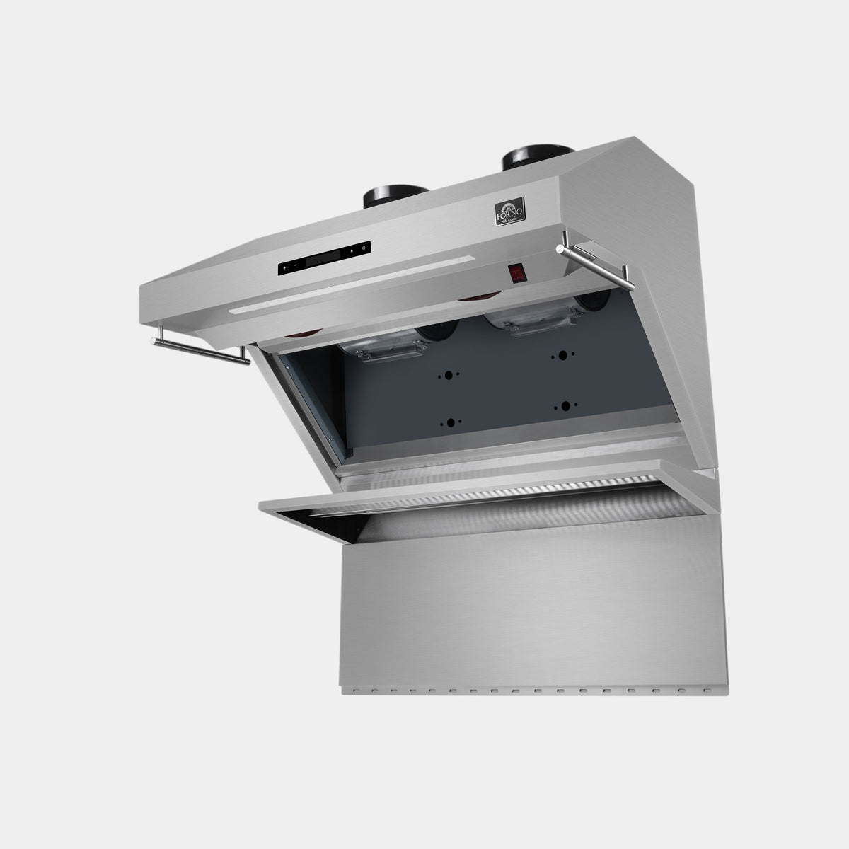 Forno Savona 36 in. 1200 CFM Stainless Steel Wall Mount Range Hood with Back Splash and Baffle Filters | FRHWM5029-36