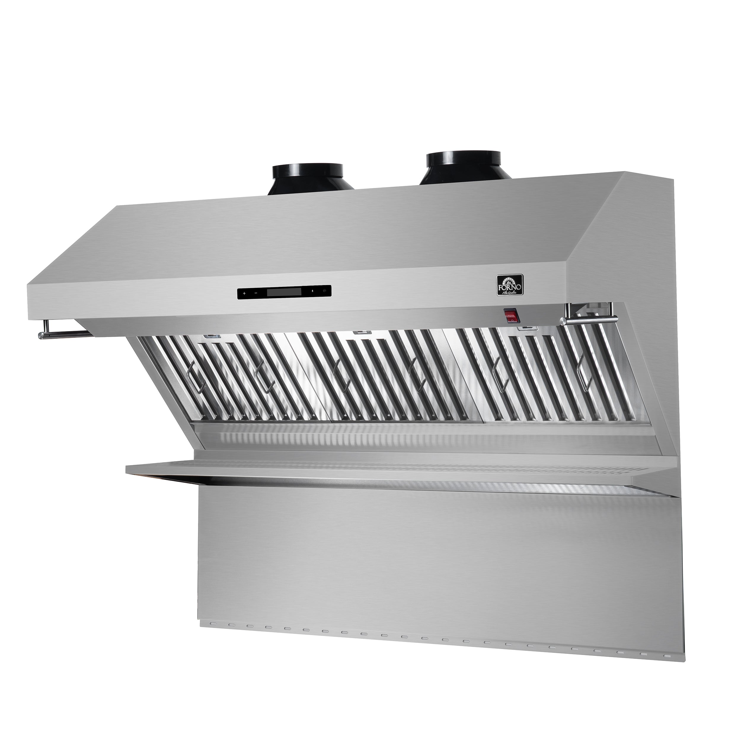 Forno Savona 48 in. 1200 CFM Stainless Steel Wall Mount Range Hood with Back Splash and Baffle Filters | FRHWM5029-48
