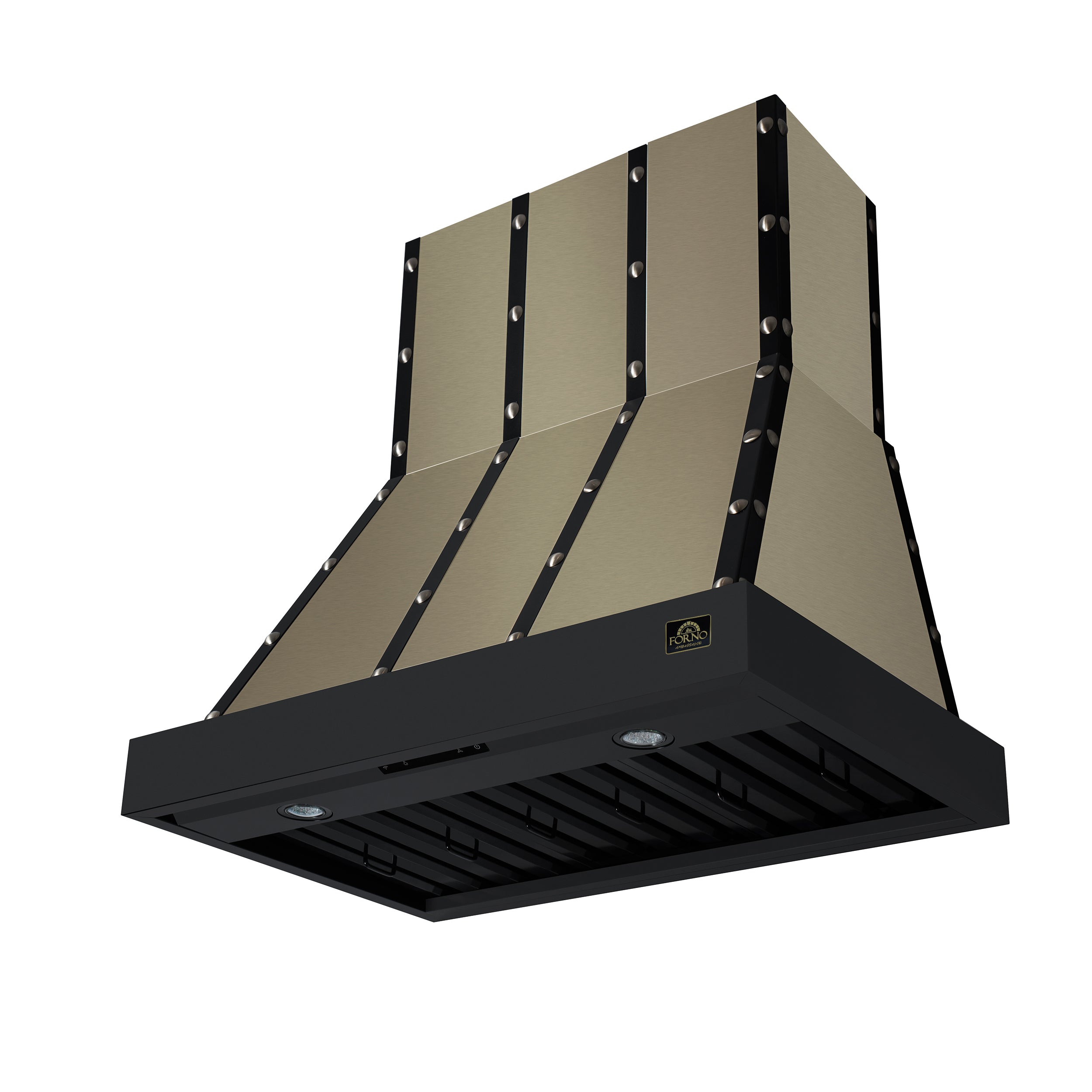 Forno Valente 36 in. 427 CFM Black Wall Mount Range Hood with Remote Control | FRHWM5099-36CPBLK