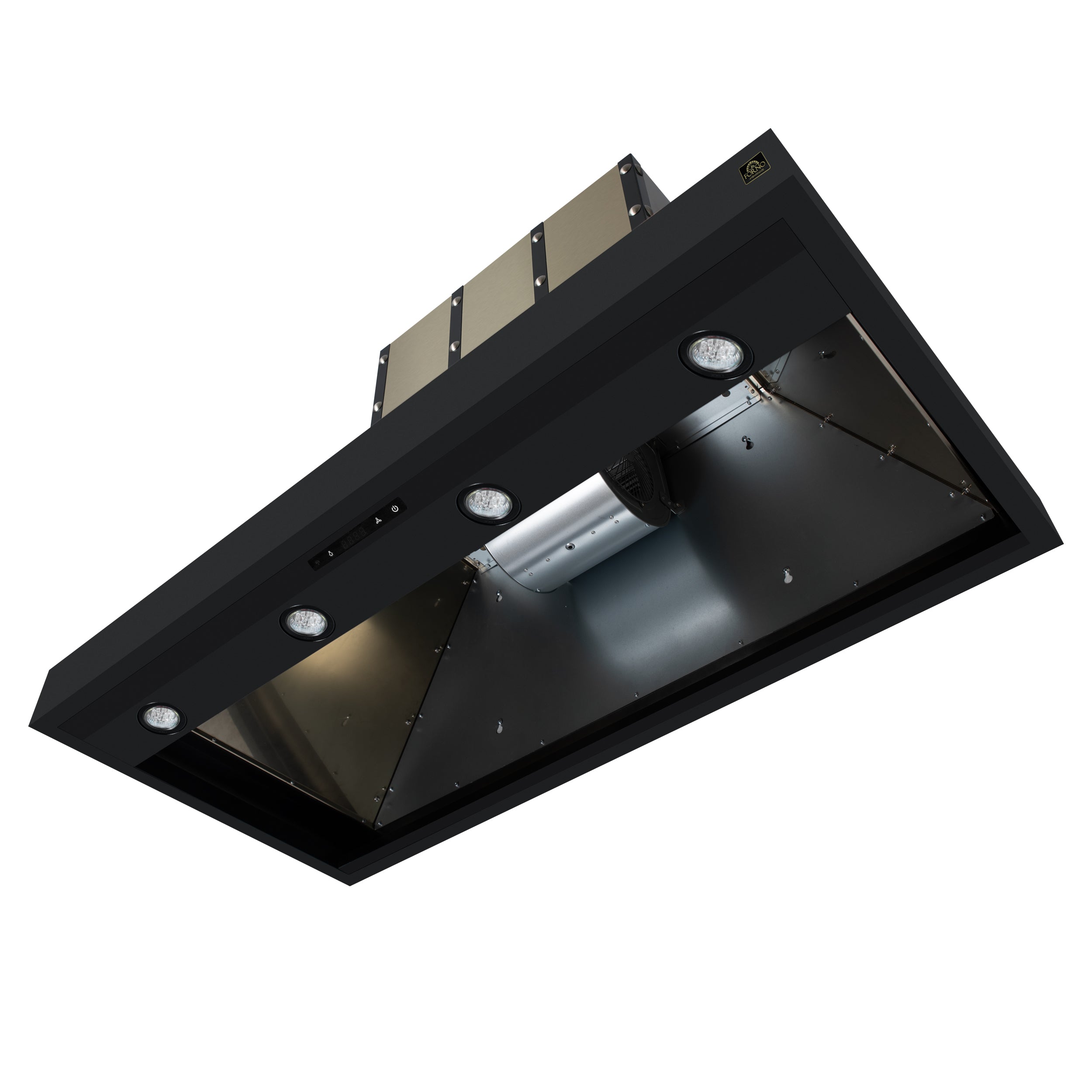 Forno Valente 48 in. 304 CFM White Wall Mount Range Hood with Remote Control | FRHWM5099-48CPBLK