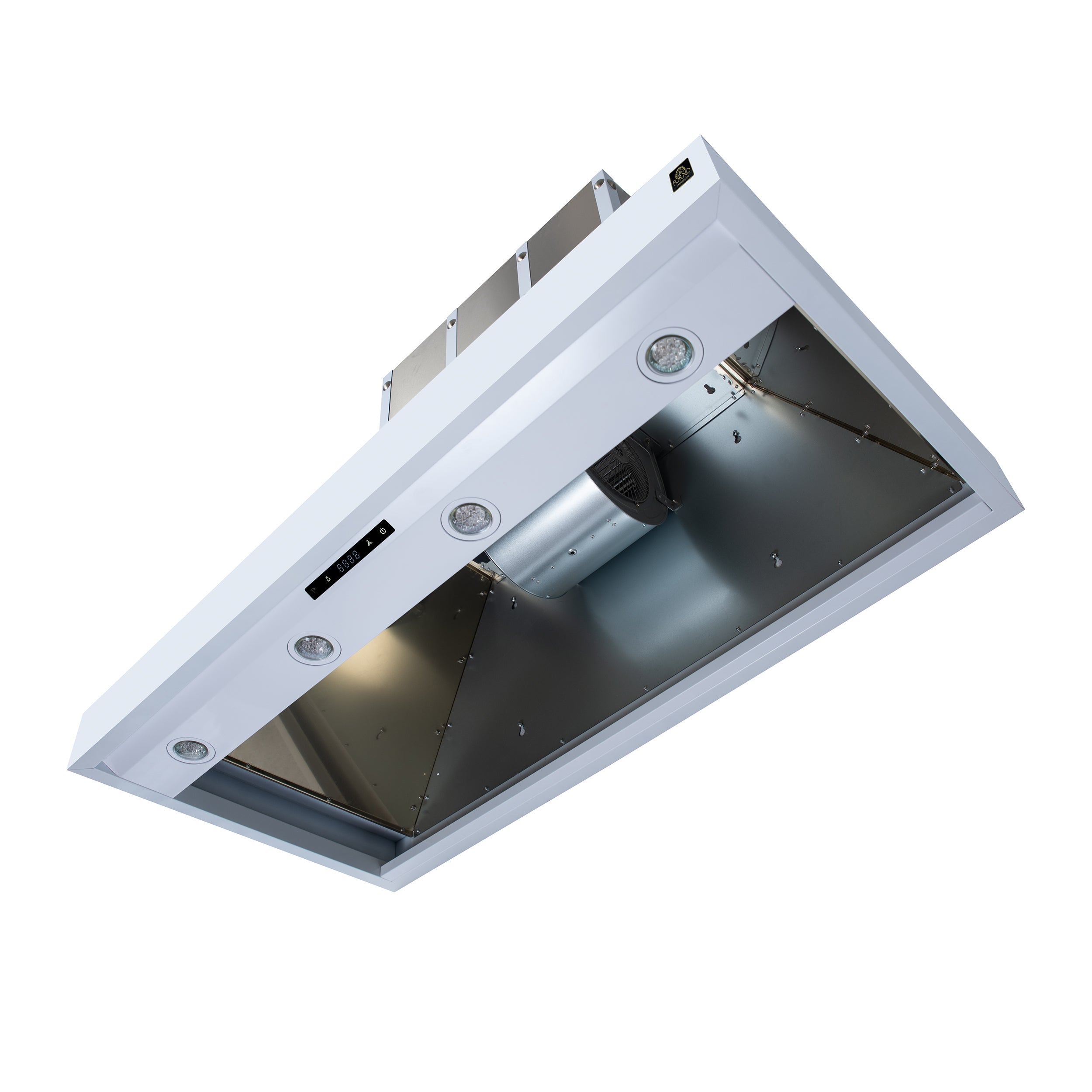 Forno Valente 48 in. 304 CFM White Wall Mount Range Hood with Remote Control | FRHWM5099-48CPWHT