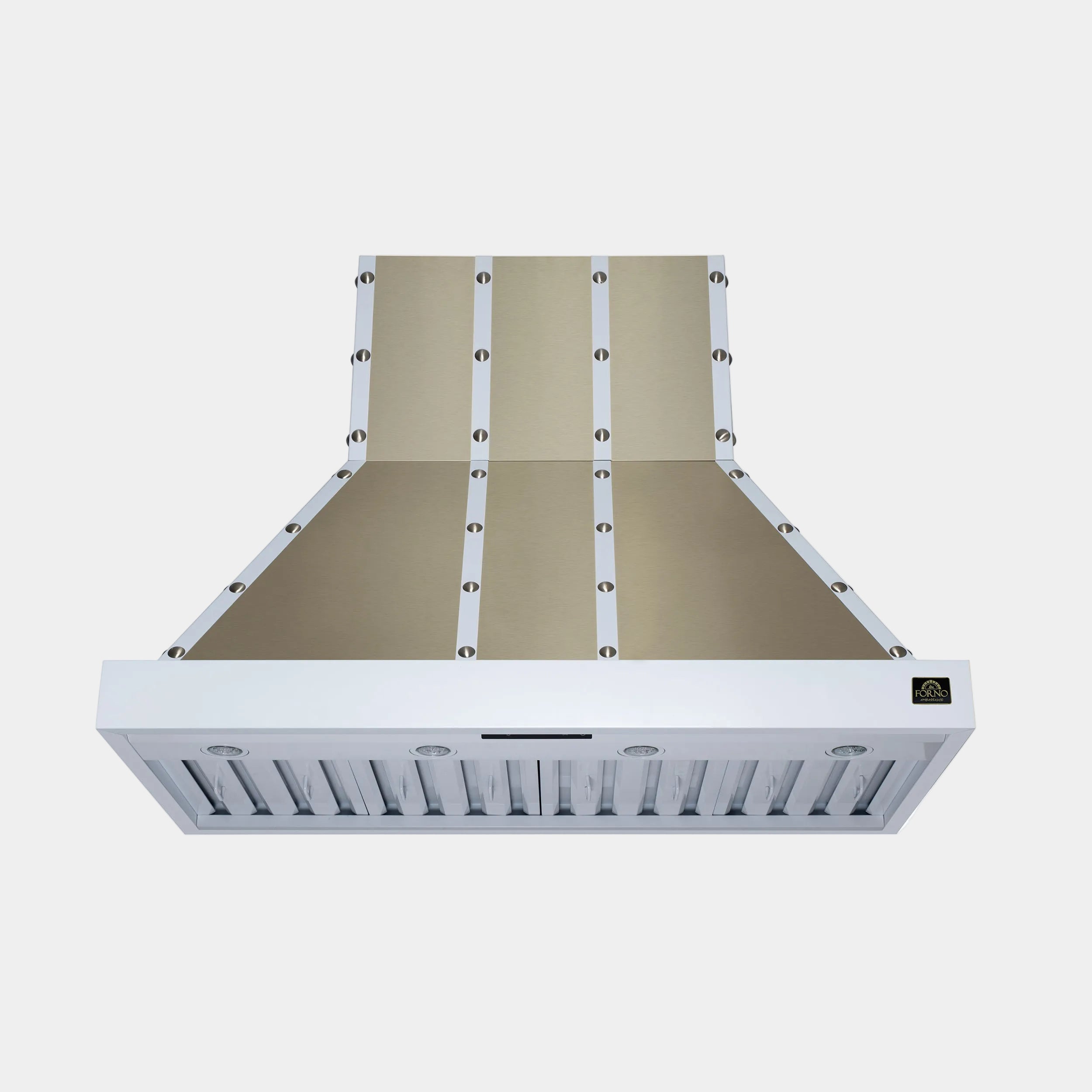 Forno Valente 48 in. 304 CFM White Wall Mount Range Hood with Remote Control | FRHWM5099-48CPWHT