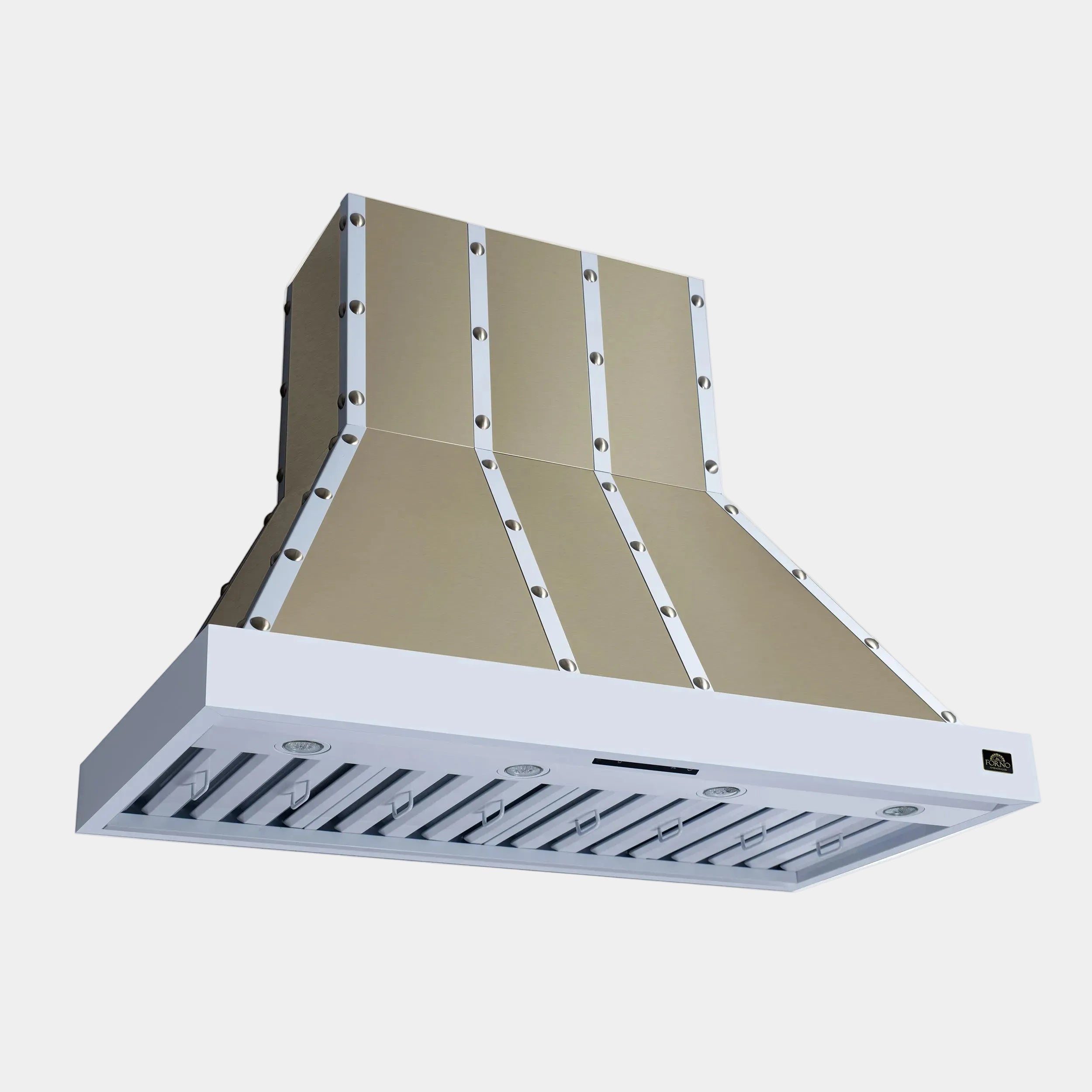 Forno Valente 48 in. 304 CFM White Wall Mount Range Hood with Remote Control | FRHWM5099-48CPWHT