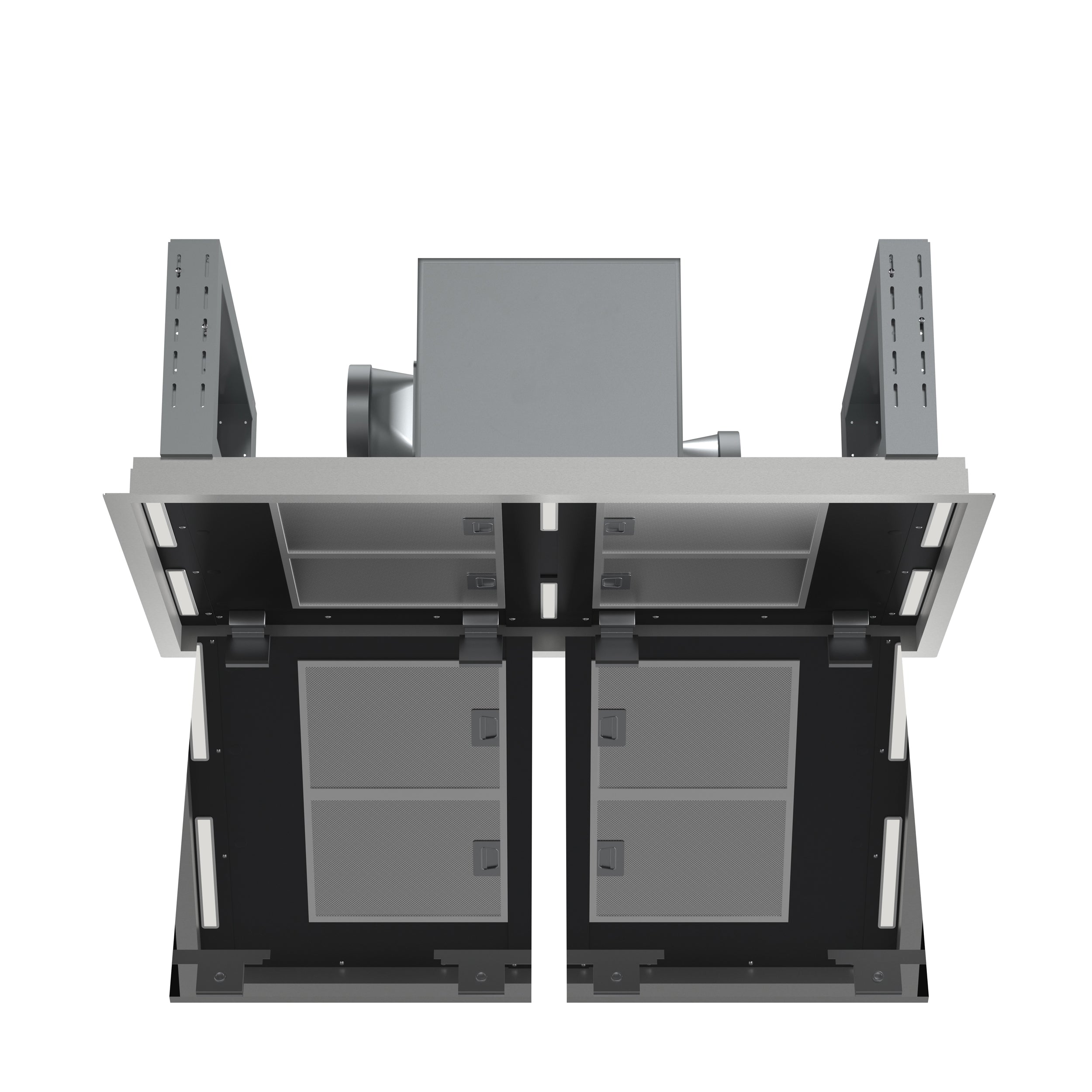 Forno Arezzo 44 in. 1200 CFM Stainless Steel Ceiling Mount Range Hood with Remote Control | FRHRE5312-44