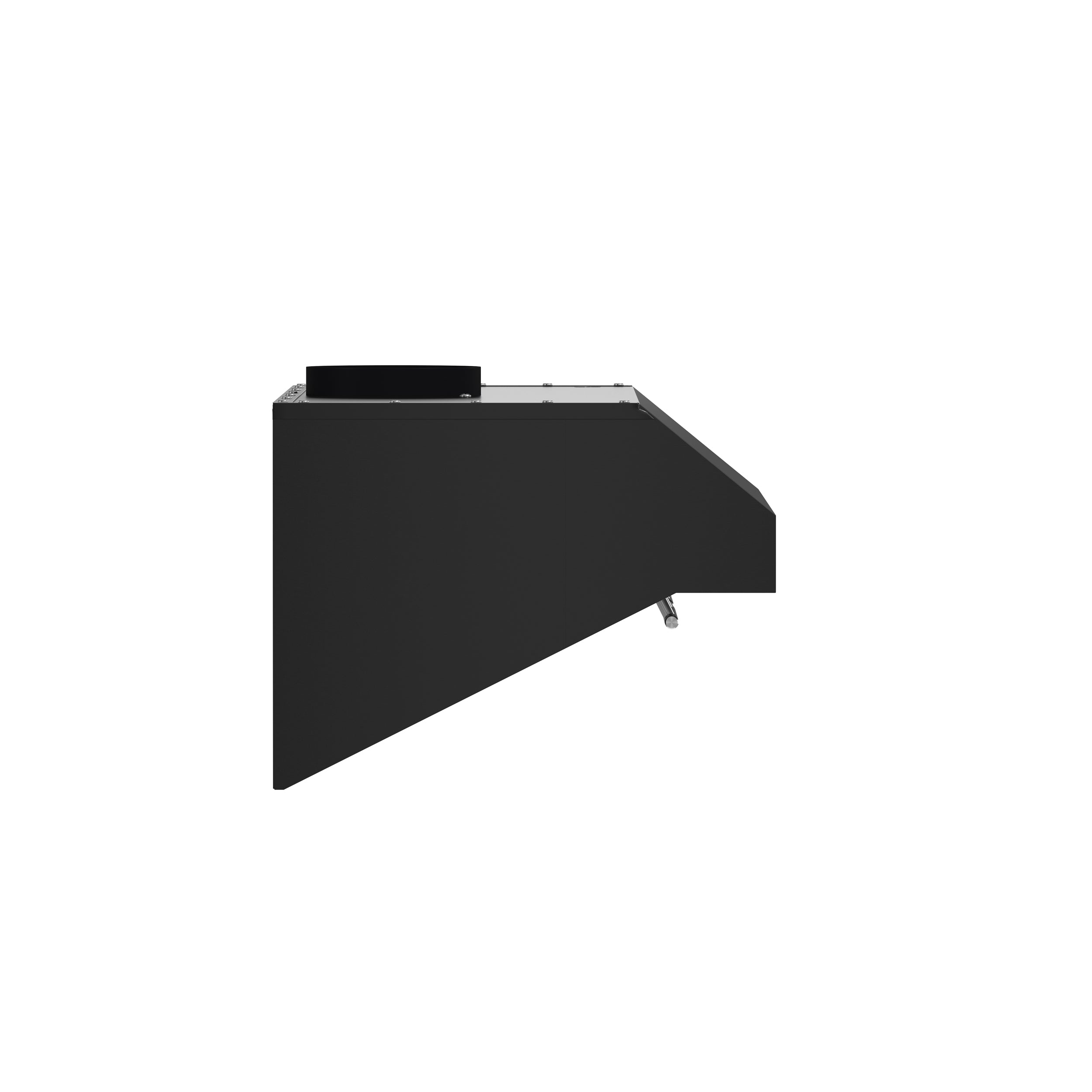 Forno Espresso Bari 30 in. 400 CFM Black Under-Counter Range Hood with Antique Brass Accents | FRHUC5255-30BLK