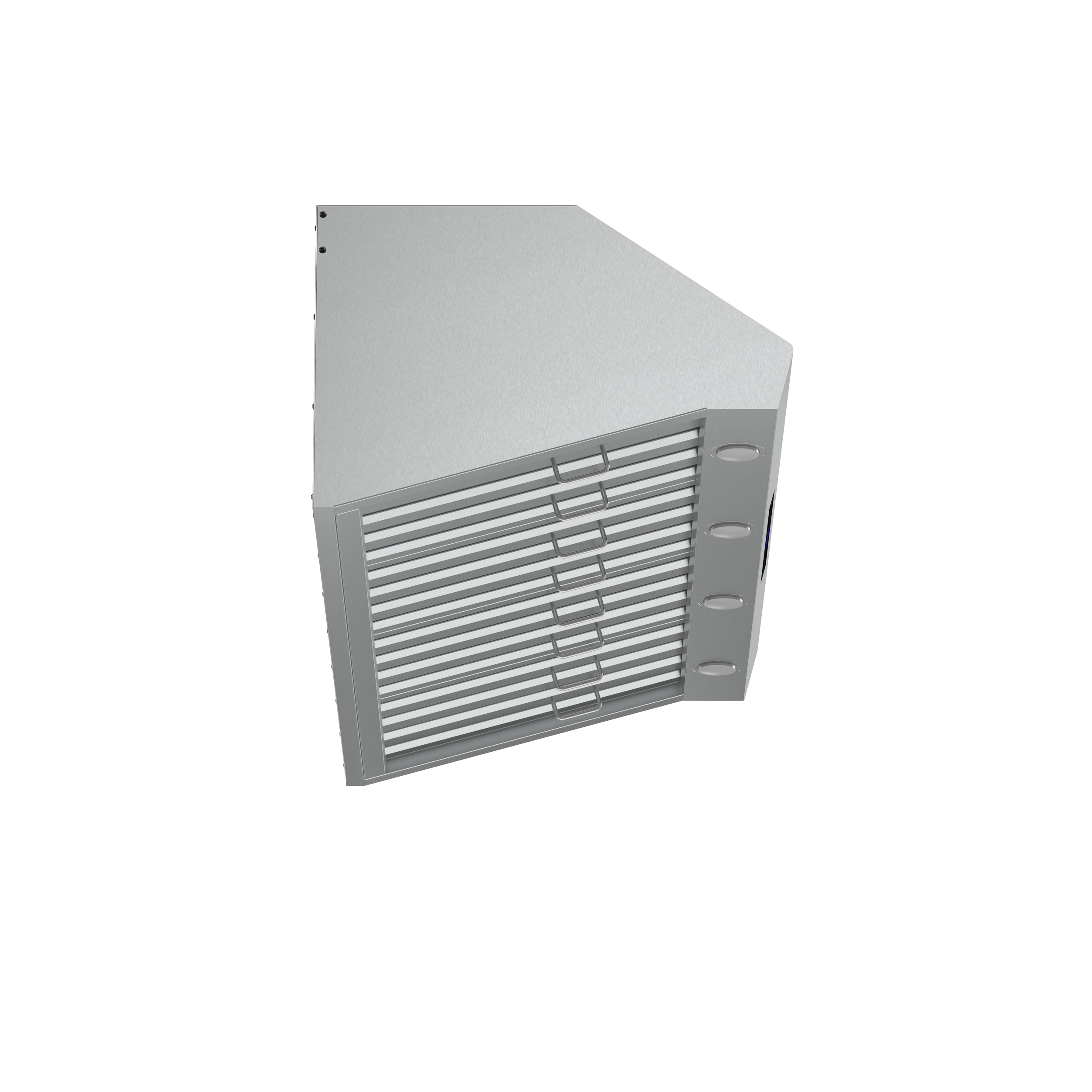 Forno Palazzo 48-Inch Wall Mounted Range Hood, Stainless Steel, Heavy Duty Baffle Filters, Remote Control