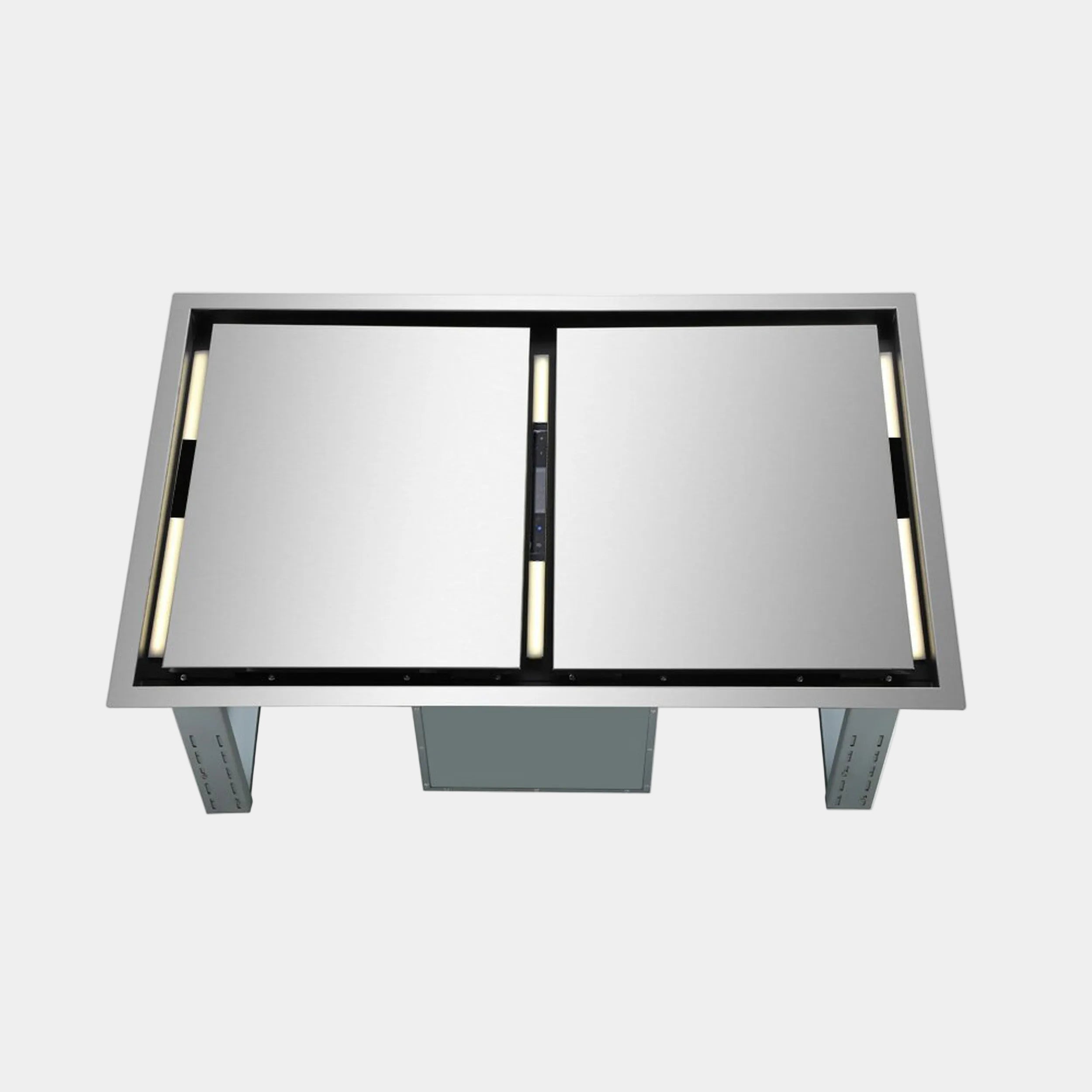 Forno Arezzo 44 in. 1200 CFM Stainless Steel Ceiling Mount Range Hood with Remote Control | FRHRE5312-44