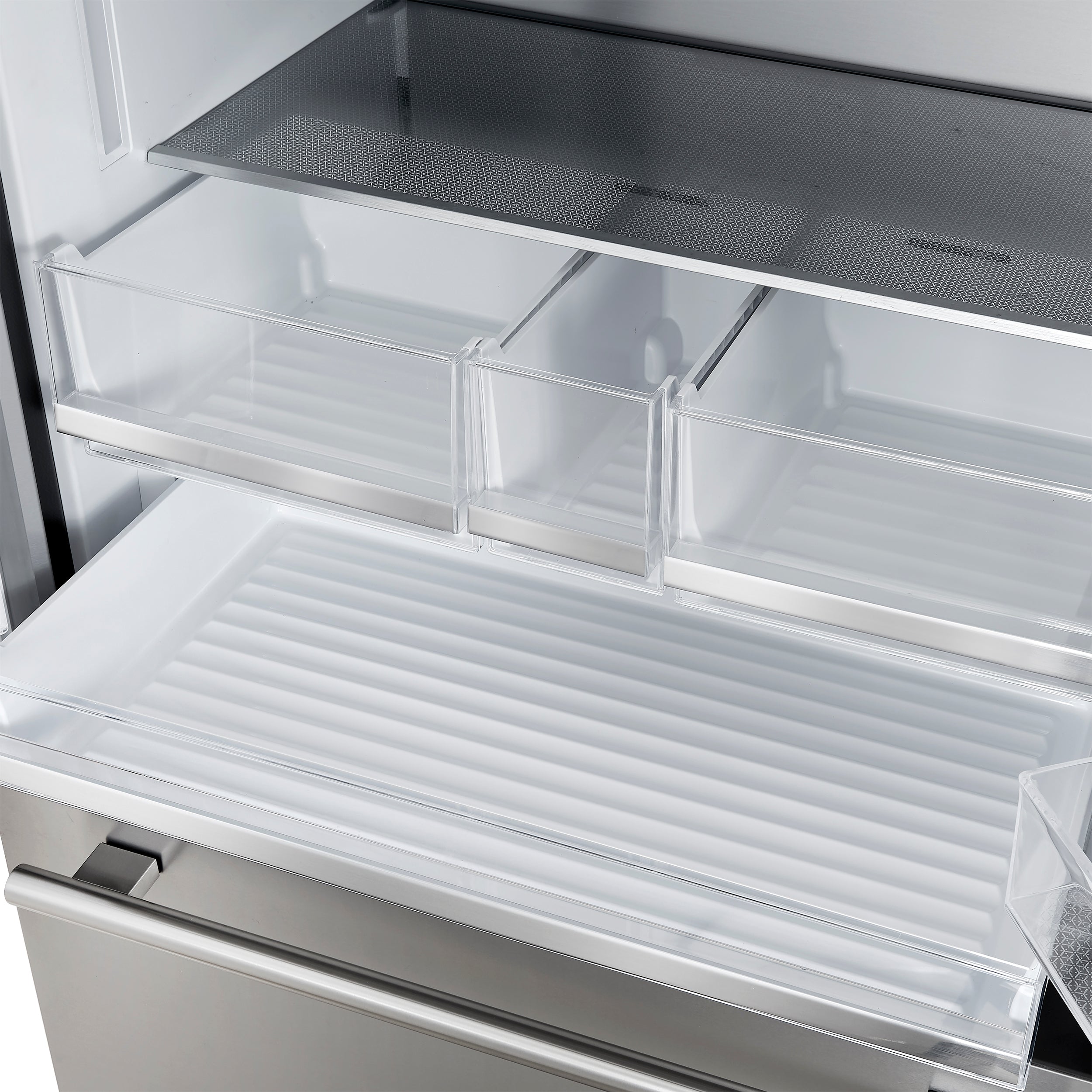 Forno Aosta 36 in. 22.4 cu. ft. Stainless Steel French Door Refrigerator with Water Dispenser and Ice Maker | FFFFD1866-36SB