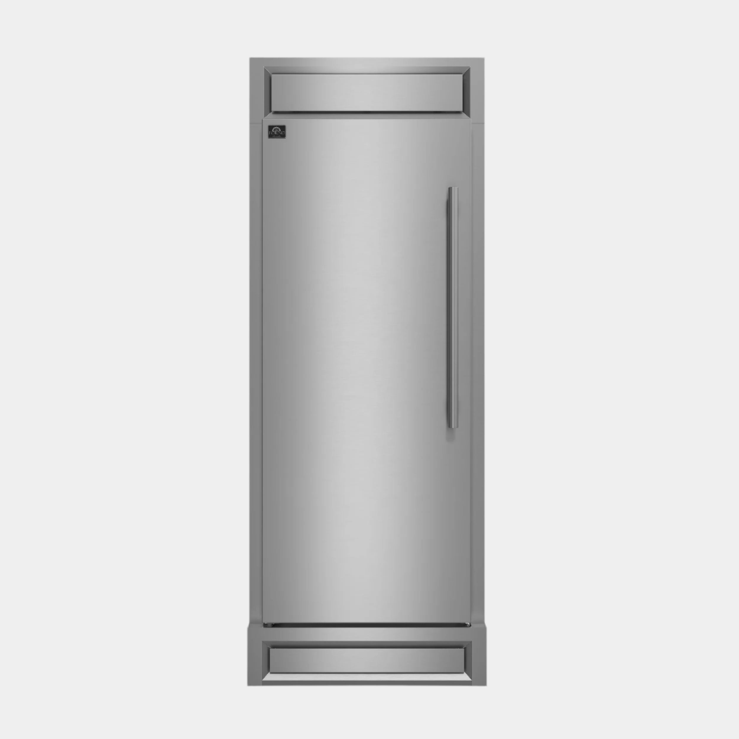 Forno Maderno 32 in. 13.6 cu.ft. Left Swing Stainless Steel Built-In Convertible Refrigerator/Freezer with Decorative Trim Kit | FFFFD1722-32LS