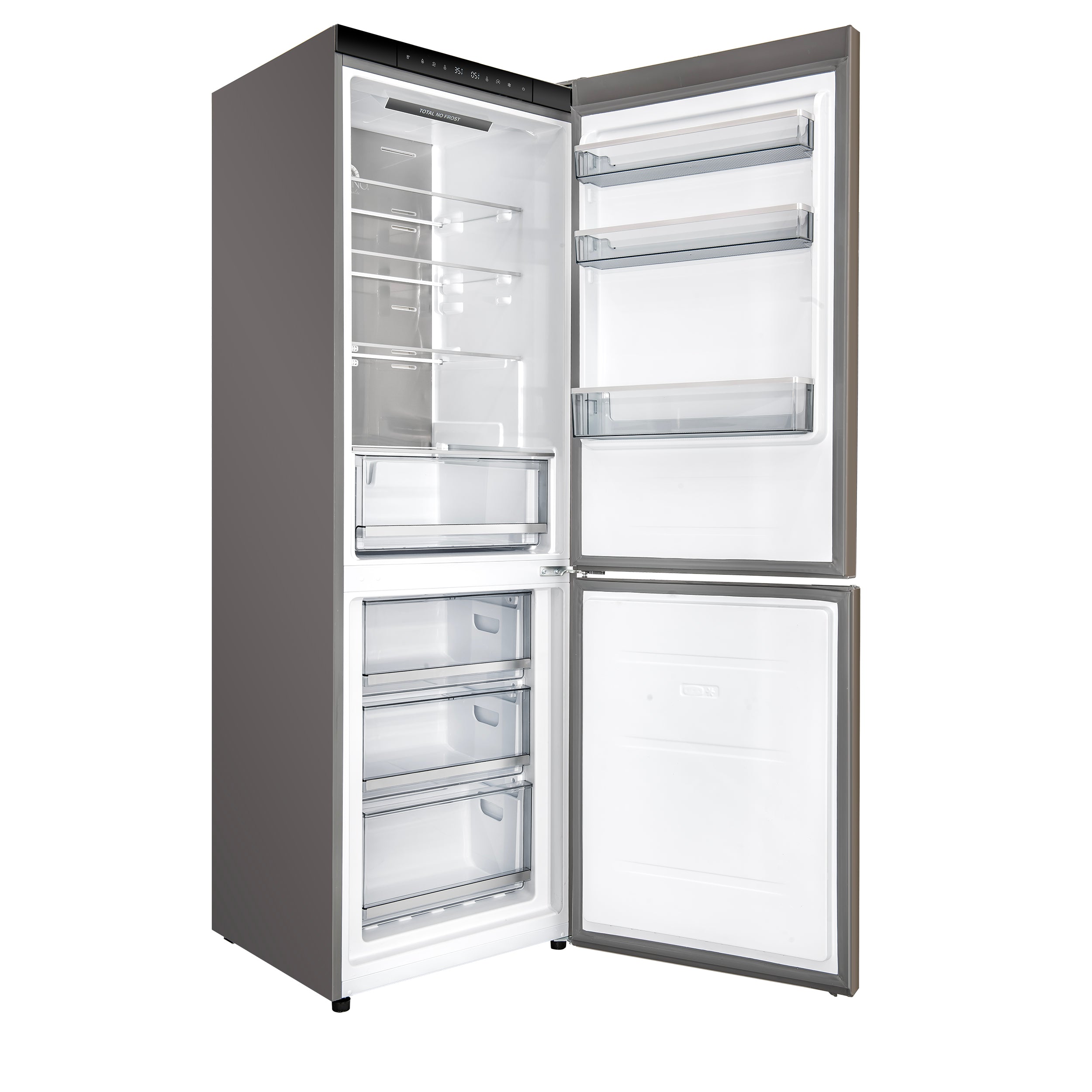 Forno Custodia 24 in. 10.3 cu.ft. Stainless Steel Right Swing Refrigerator with Bottom Freezer | FFFFD1766-24RS