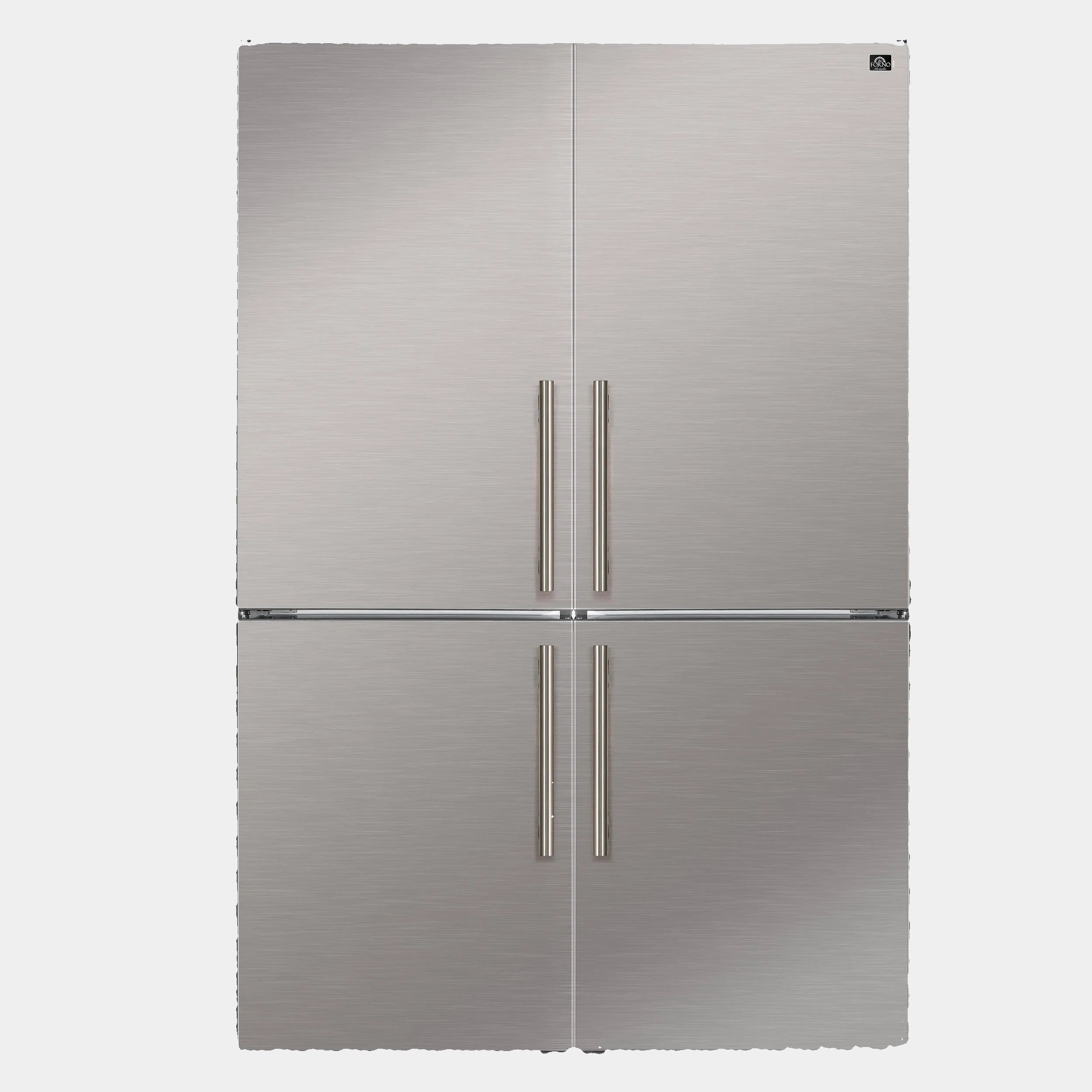 Custodia 48" Bottom Freezer combo, 20.6 cf., Ice Maker, Total No frost, Stainless Steel handles