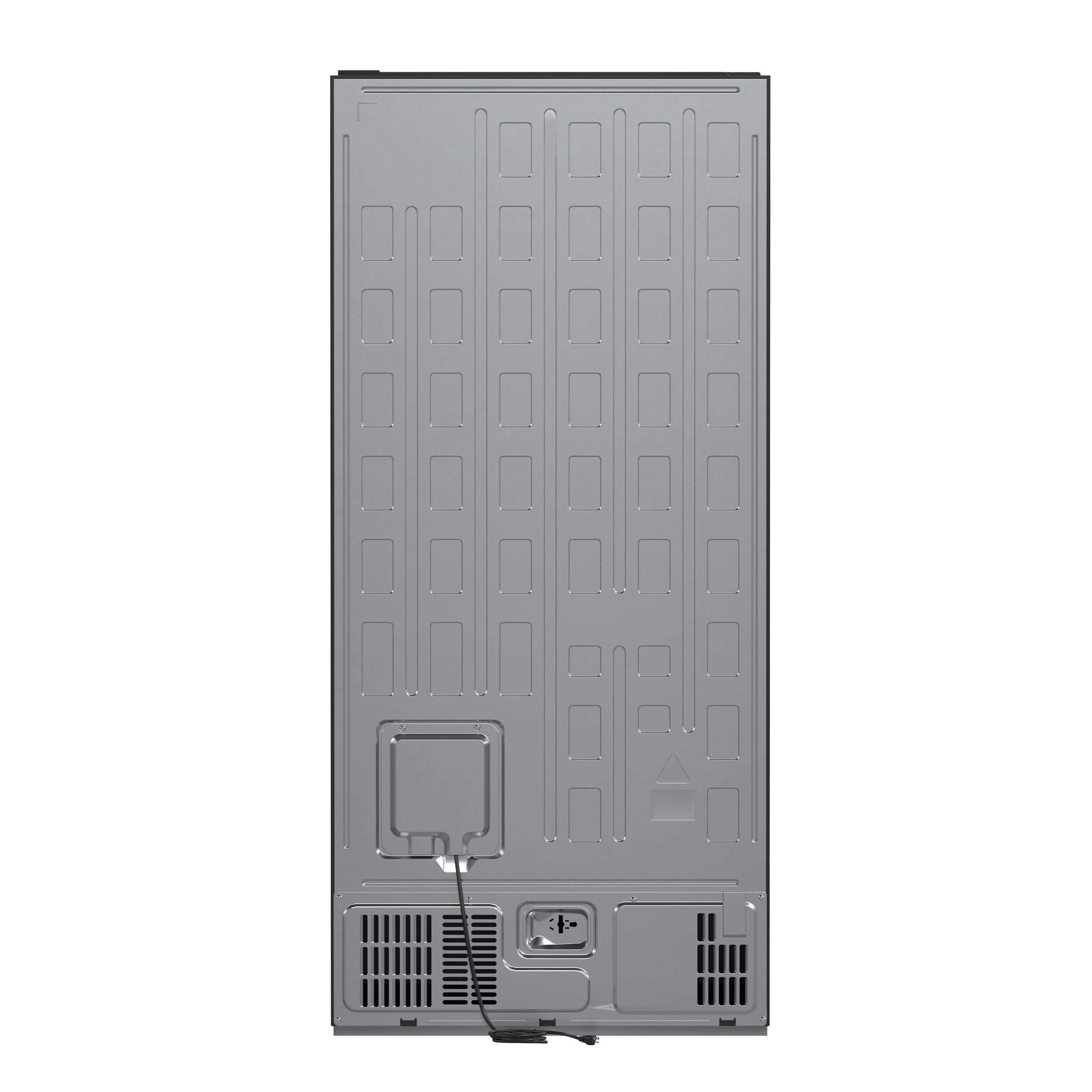 Forno Espresso Milano 31 in. 17.2 cu.ft. Black Right Swing Refrigerator with Bottom Freezer, Ice maker and Antique Brass Handles | FFFFD1785-31BLK