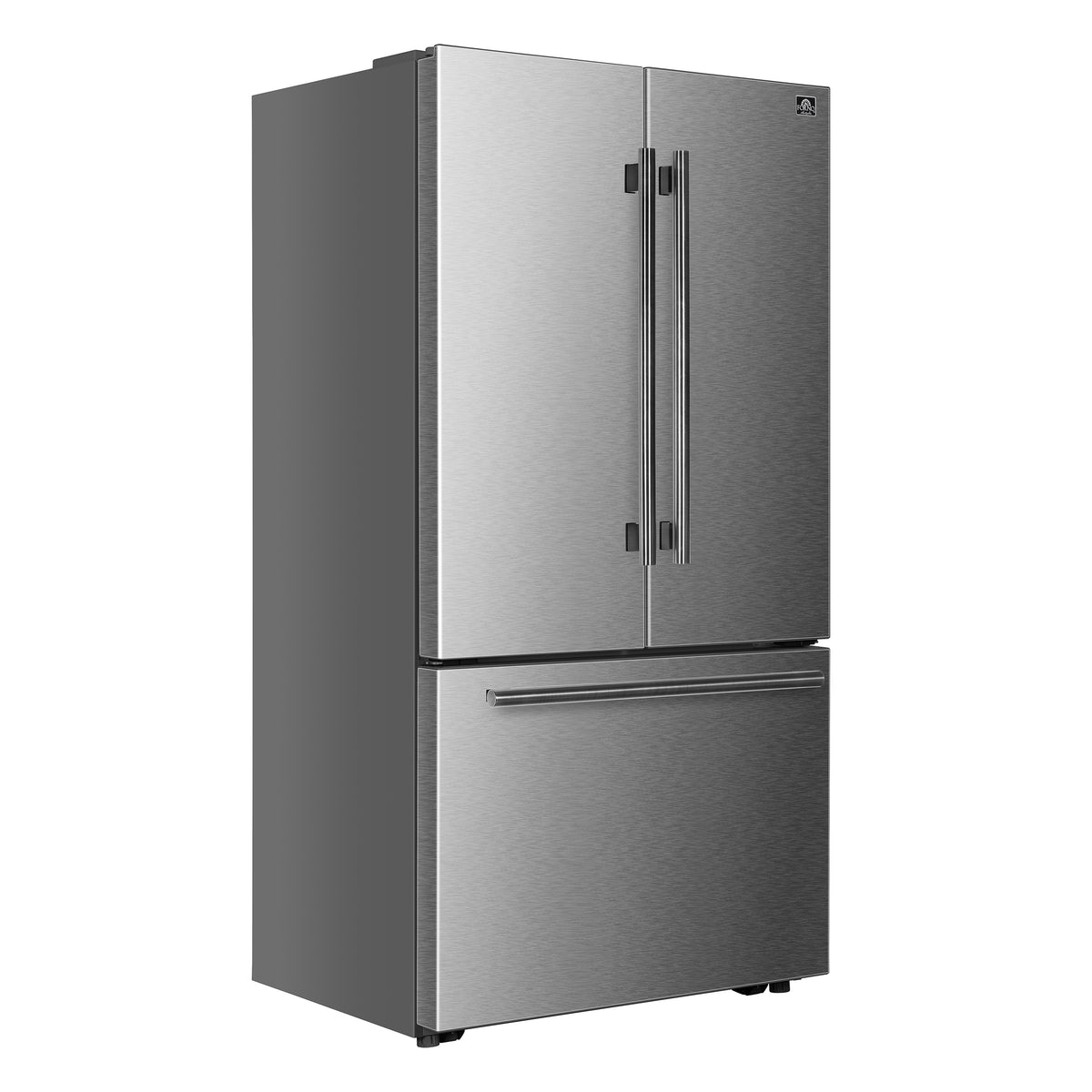 Fiorano 36" French Door Refrigerator in Stainless Steel, 20.2 cf., Ice Maker, Water dispenser, Total No Frost