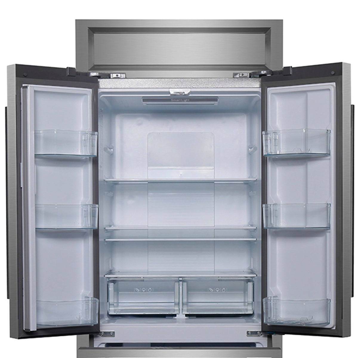 Forno Gallipoli 35 in. 17.5 cu.ft. Stainless Steel Built-In French Door Refrigerator with Ice Maker and Modern Trim Kit | FFFFD1974-35MG