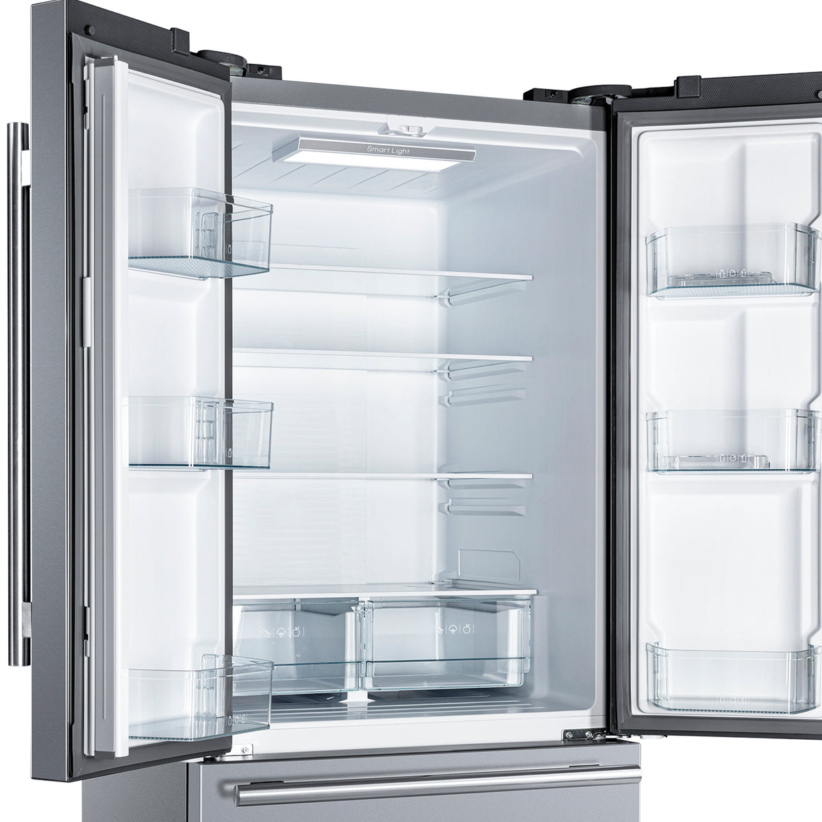 Forno Gallipoli 35 in. 17.5 cu.ft. Stainless Steel Built-In French Door Refrigerator with Ice Maker and Modern Trim Kit | FFFFD1974-35MG