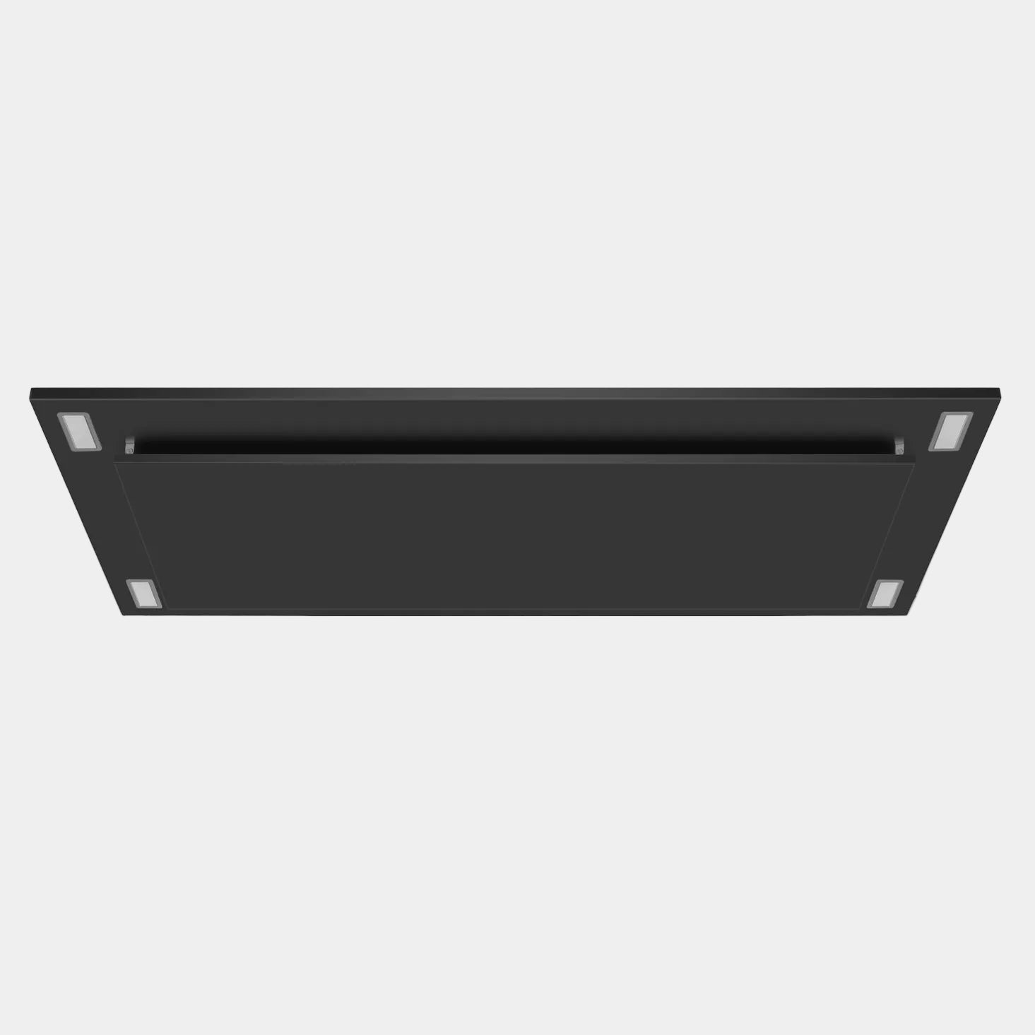 VICTORY Sunset 600 CFM Black Flush Ceiling Mount Range Hood | SUNSET-BK