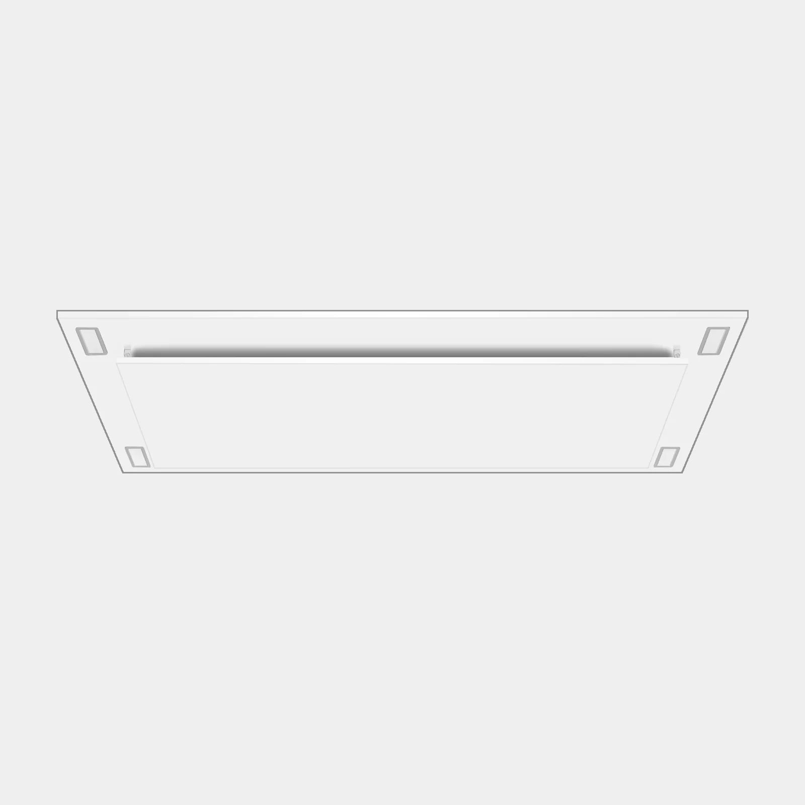 VICTORY Sunset 600 CFM White Flush Ceiling Mount Range Hood | SUNSET-WH