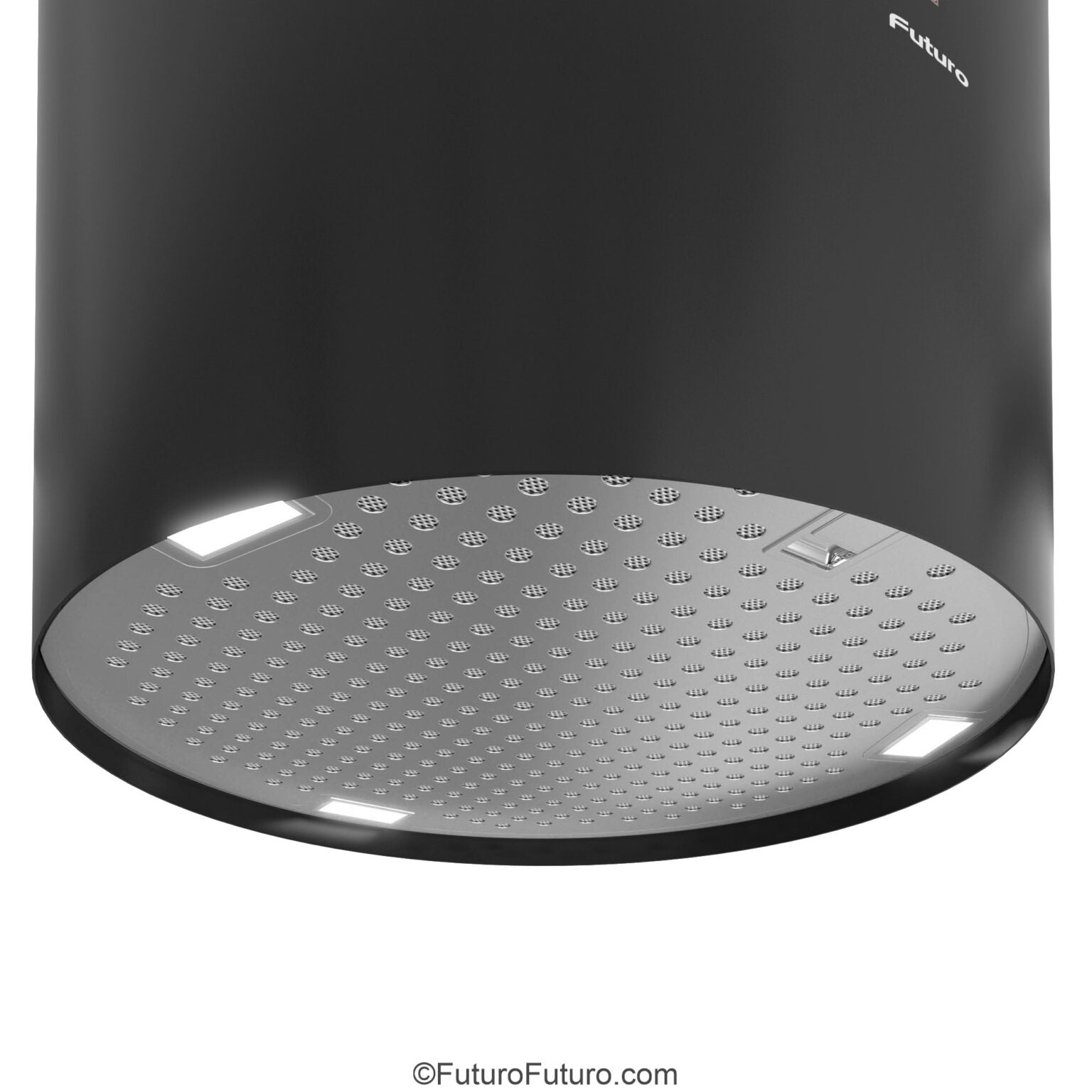 Futuro Jupiter 14 in. 940 CFM Black Island Mount Range Hood | IS14JUPITER-BLK