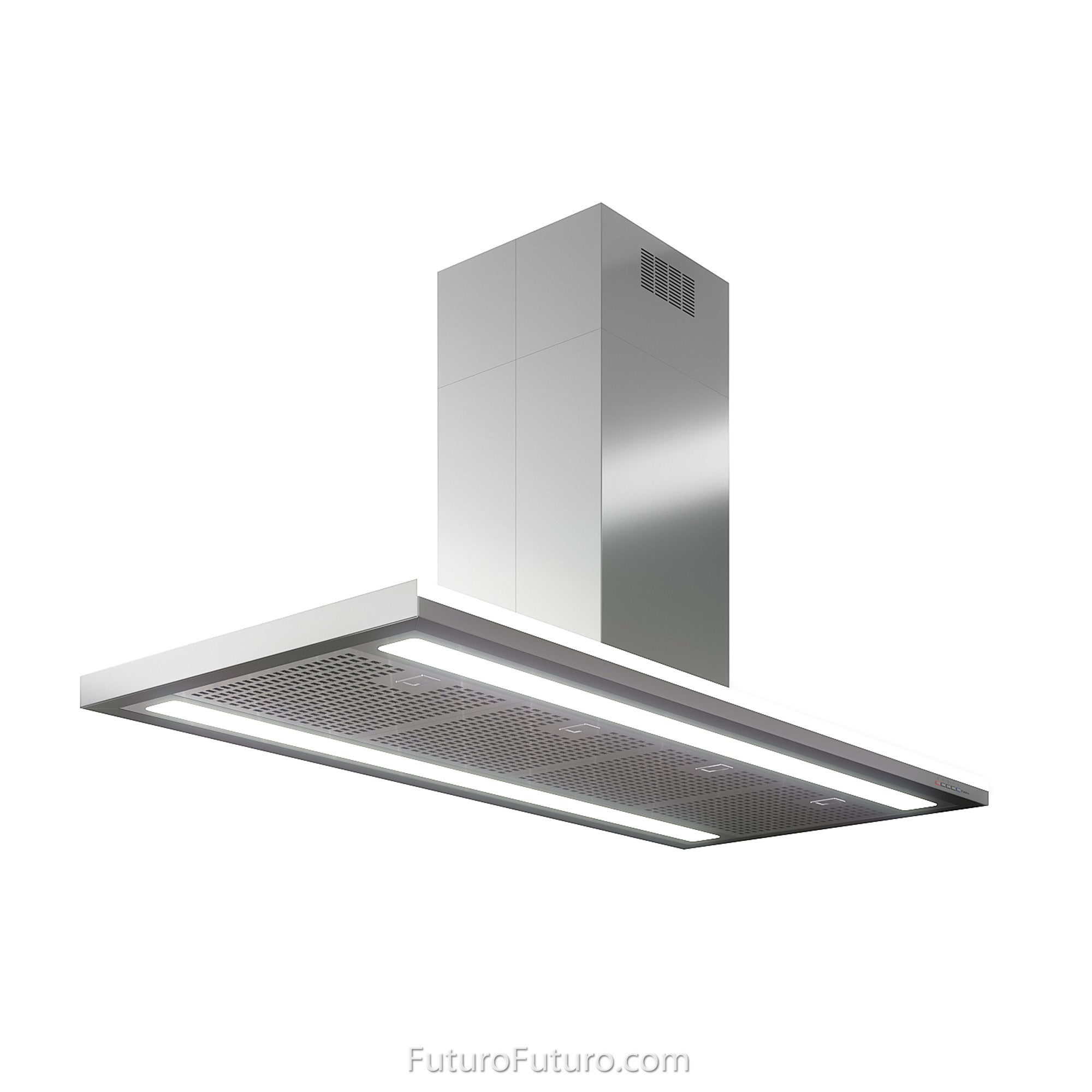 Futuro Streamline 48 in. 940 CFM Stainless Steel Island Mount Range Hood