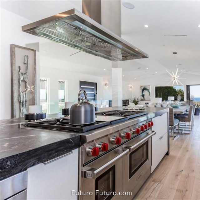 Futuro Streamline 48 in. 940 CFM Stainless Steel Island Mount Range Hood