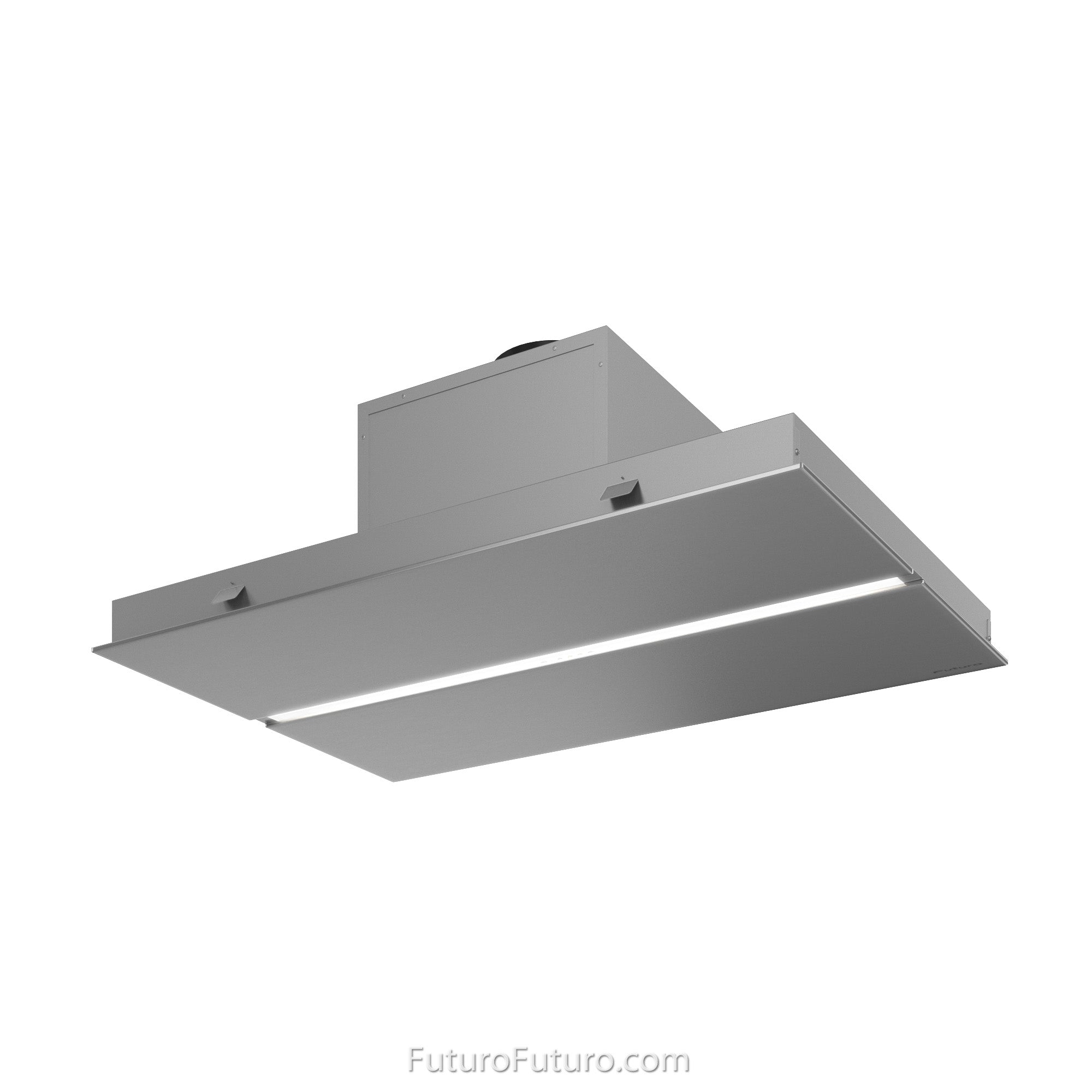 Futuro Savona 36 in. 940 CFM Stainless Steel Ceiling Mount Range Hood With Color Options