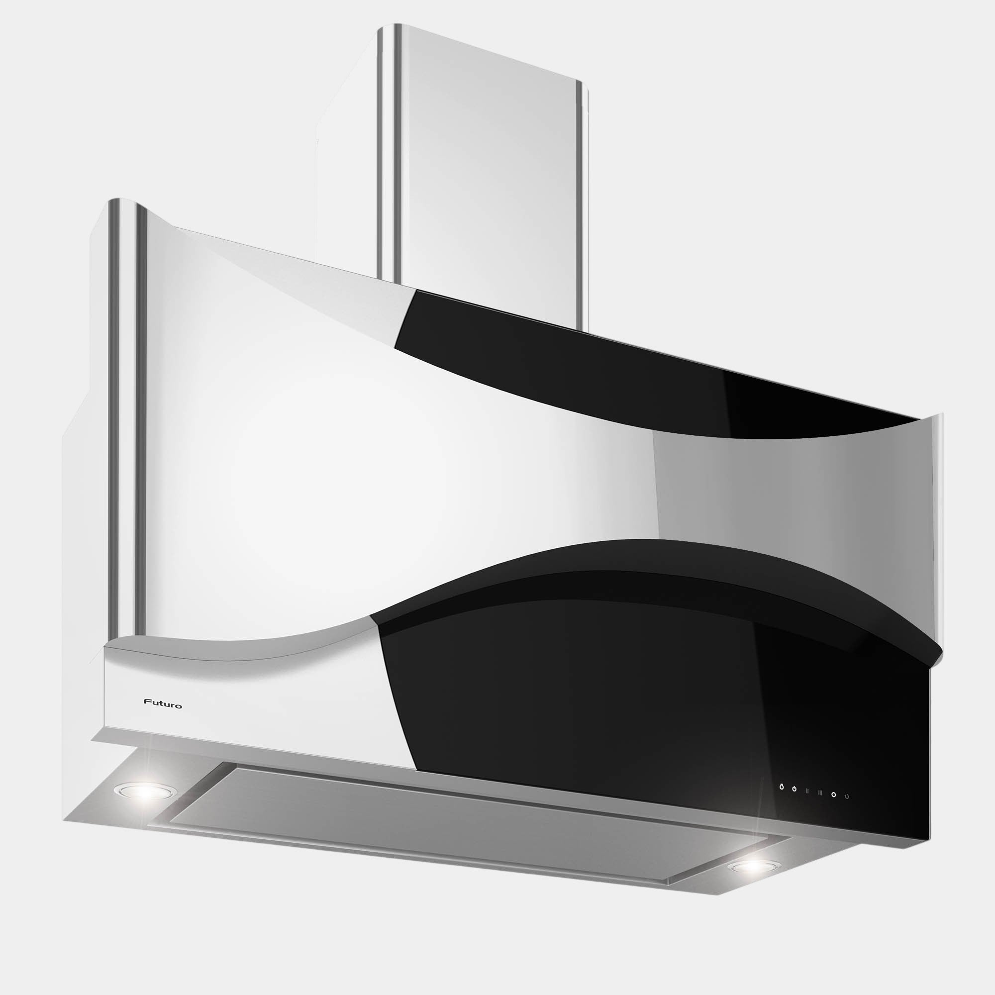 Futuro Aesthetics 36 in. 940 CFM Black Wall Mount Range Hood | WL36AESTHETICS-BLK