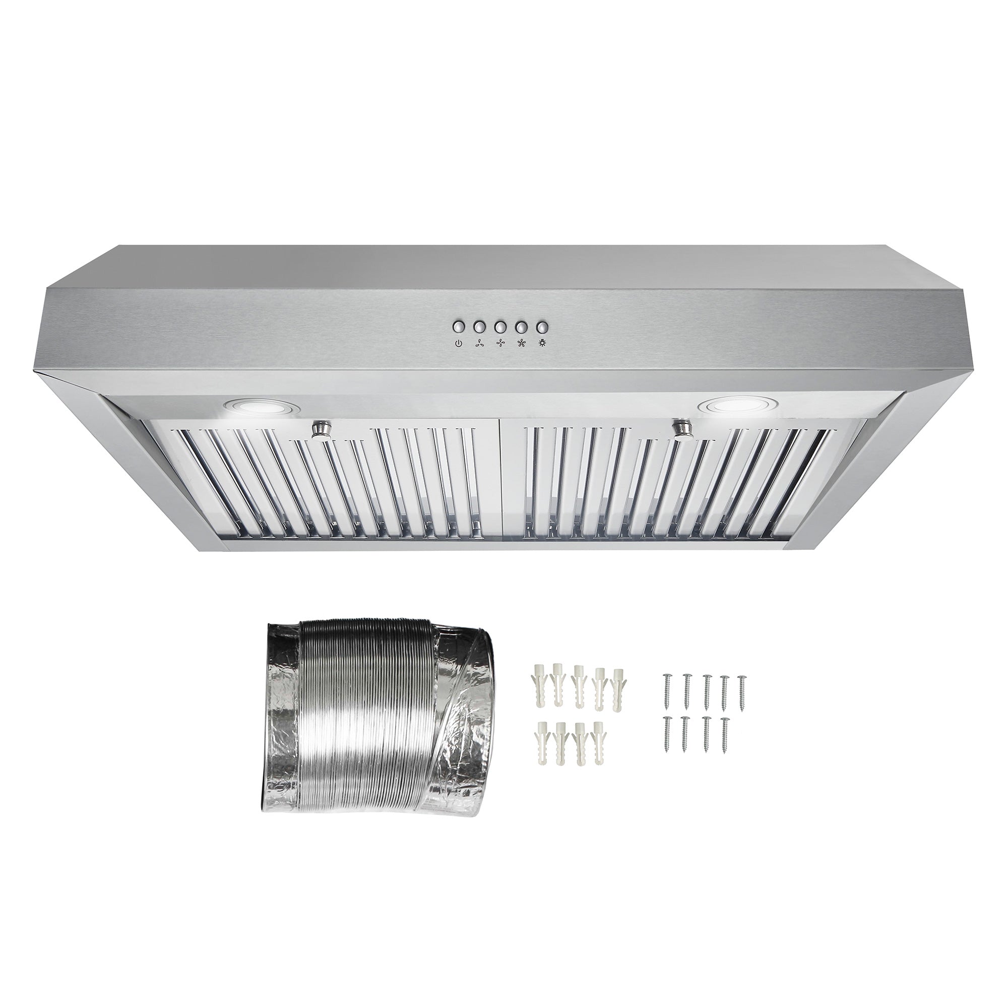 Cosmo Haven 30 in. 380 CFM Stainless Steel Under-Cabinet Range Hood | UC30