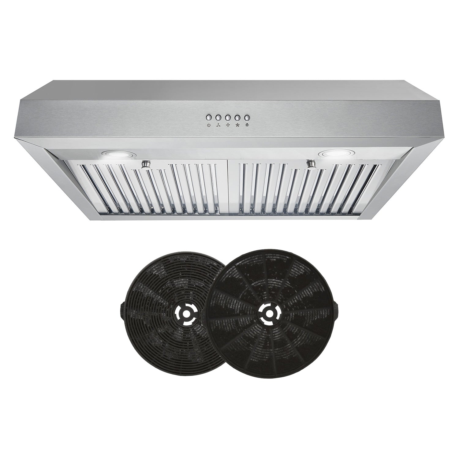 Cosmo Haven 30 in. 380 CFM Stainless Steel Under-Cabinet Range Hood | UC30