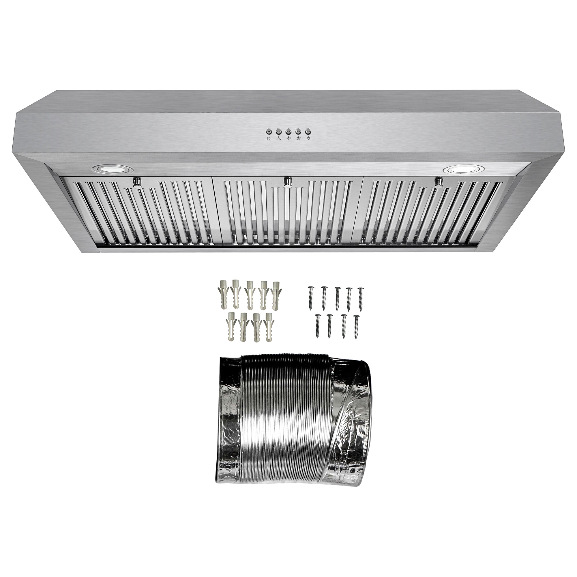 Cosmo Haven 36 in. 380 CFM Stainless Steel Under-Cabinet Range Hood | UC36