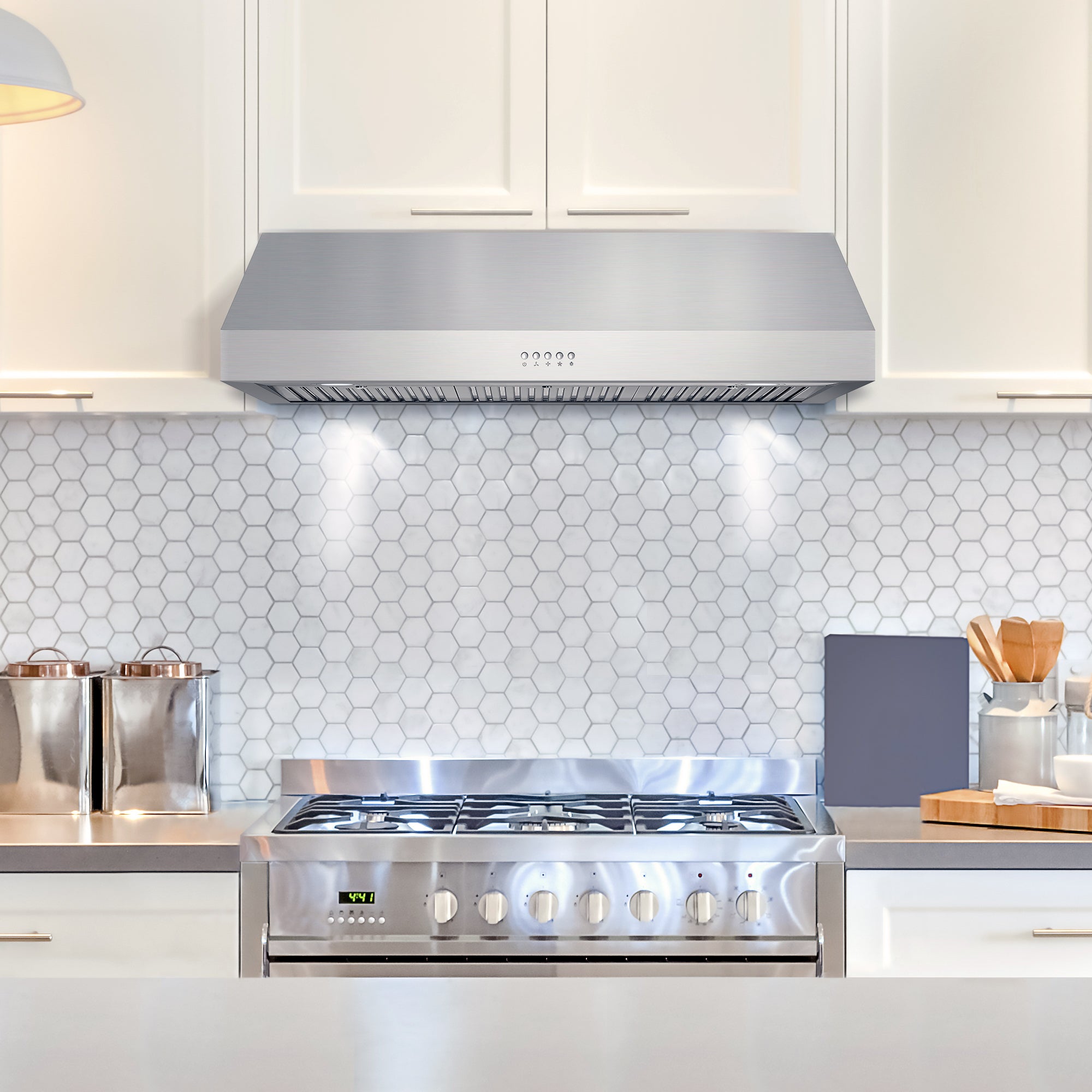 Cosmo Haven 36 in. 380 CFM Stainless Steel Under-Cabinet Range Hood | UC36