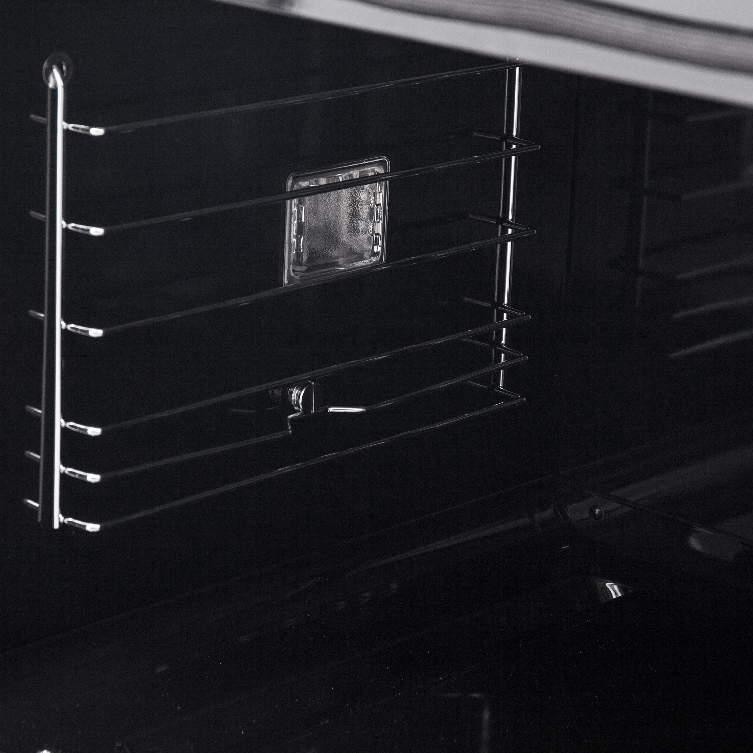 Forno Asti 30 in. 7.36 cu.ft. Black Self-Cleaning Double Electric Wall Oven with Air Fry, Sous Vide and Antique Brass Accents | FBOEL1340-30BLK