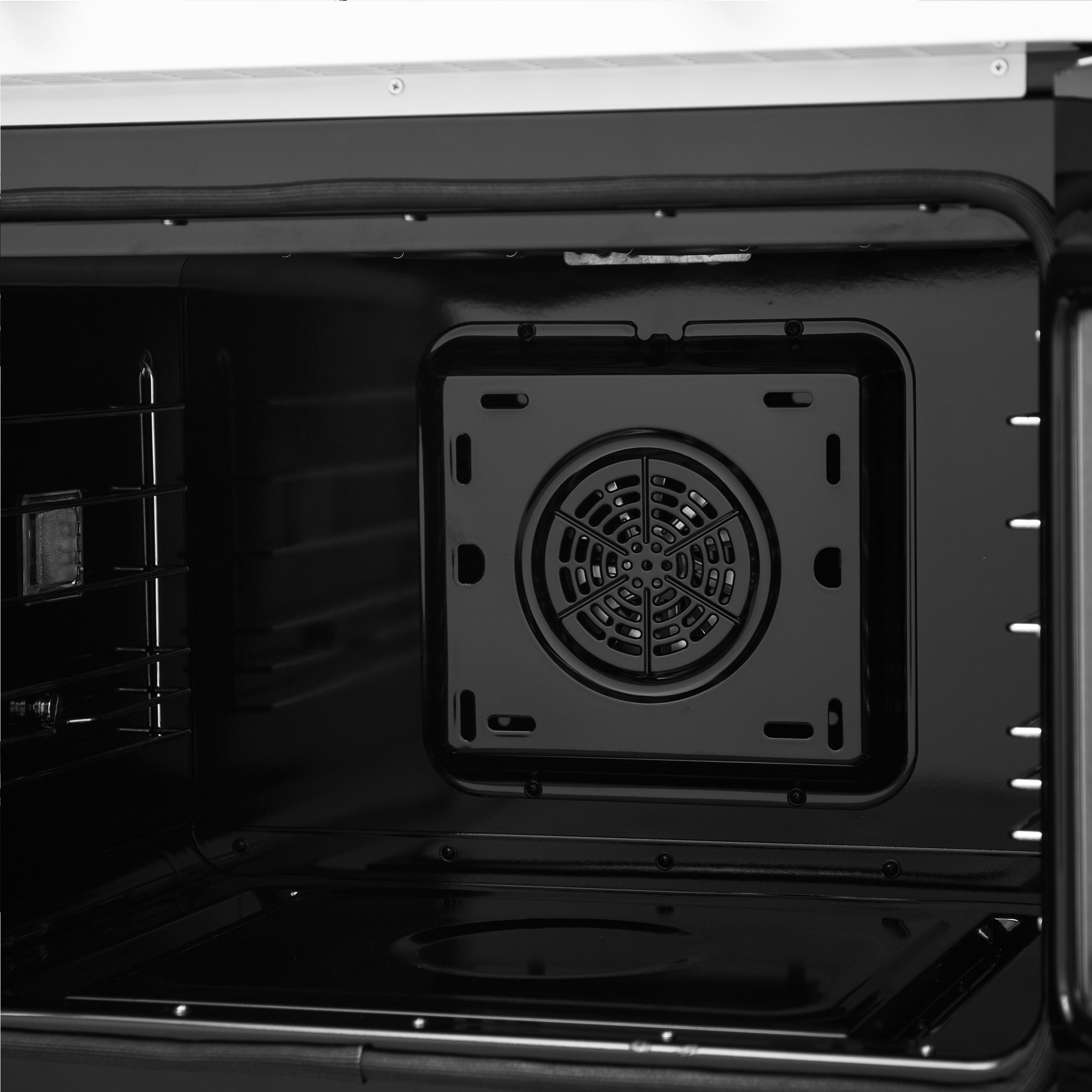 Forno Asti 30 in. 7.36 cu.ft. White Self-Cleaning Double Electric Wall Oven with Air Fry, Sous Vide and Antique Brass Accents | FBOEL1340-30WHT