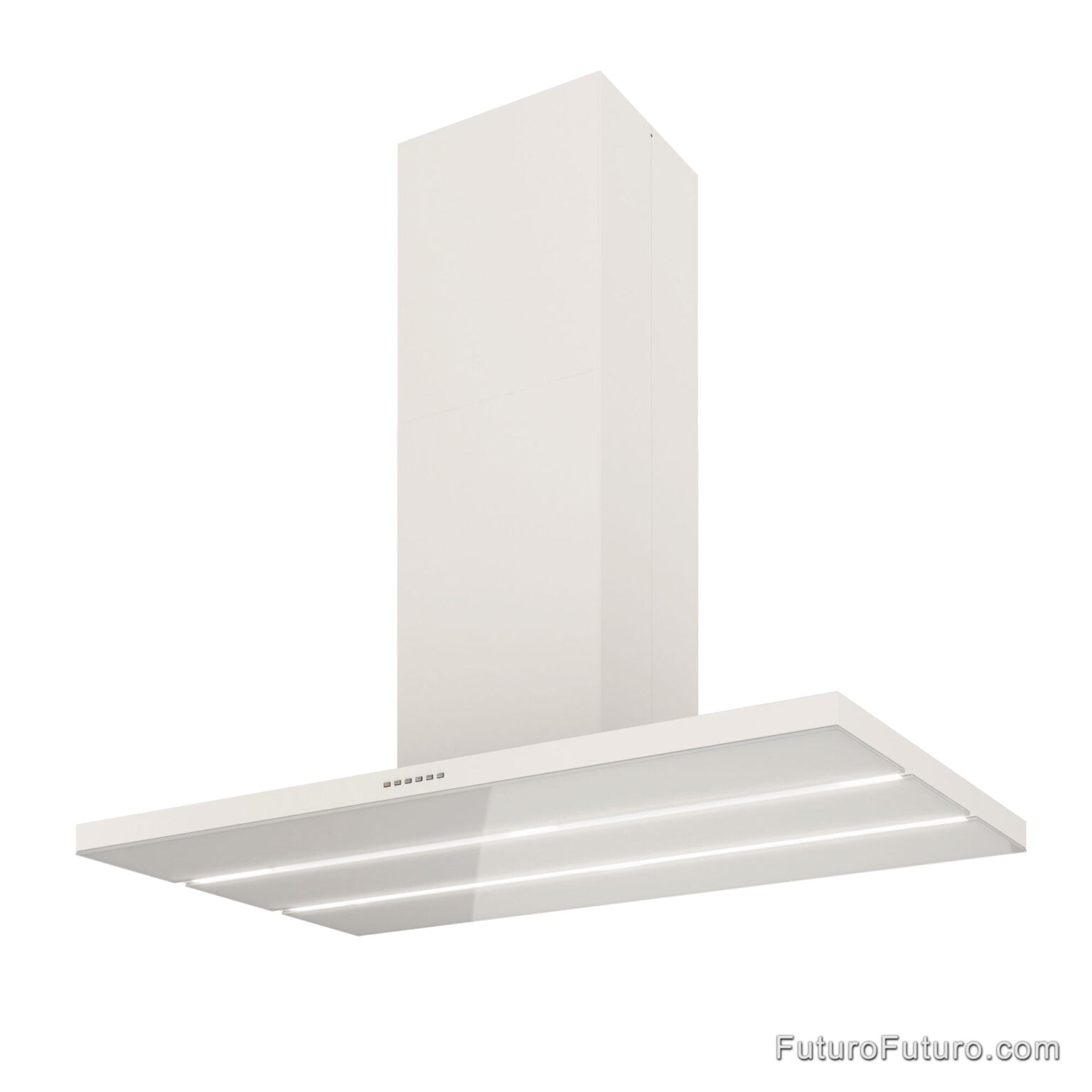 Futuro Viale 48 in. 940 CFM White Island Mount Range Hood | IS48VIALE-WHT