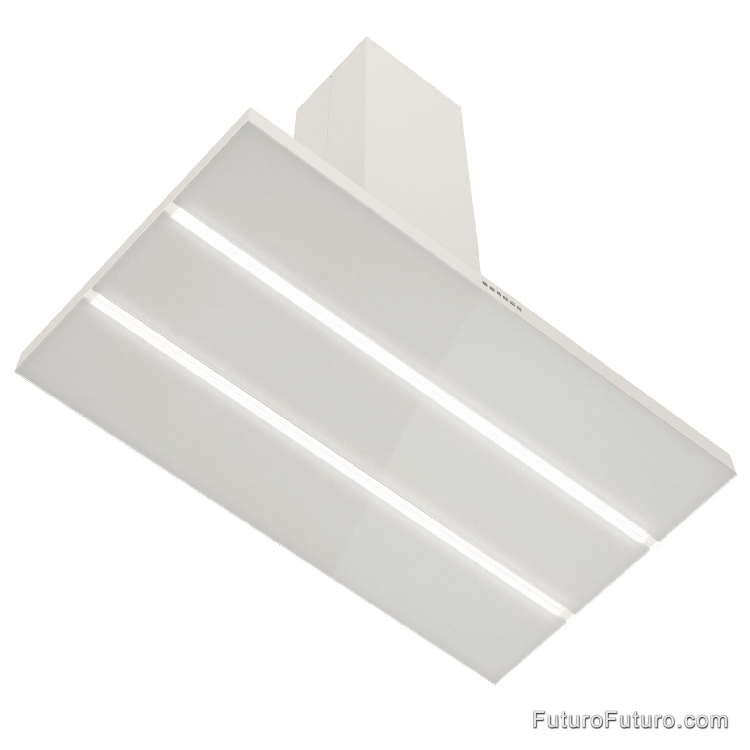 Futuro Viale 48 in. 940 CFM White Island Mount Range Hood | IS48VIALE-WHT