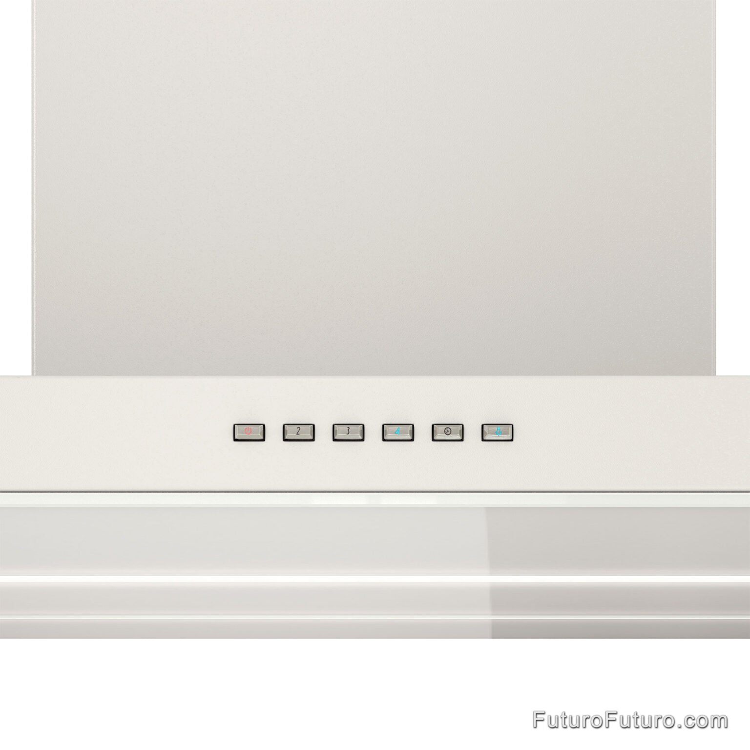 Futuro Viale 48 in. 940 CFM White Island Mount Range Hood | IS48VIALE-WHT