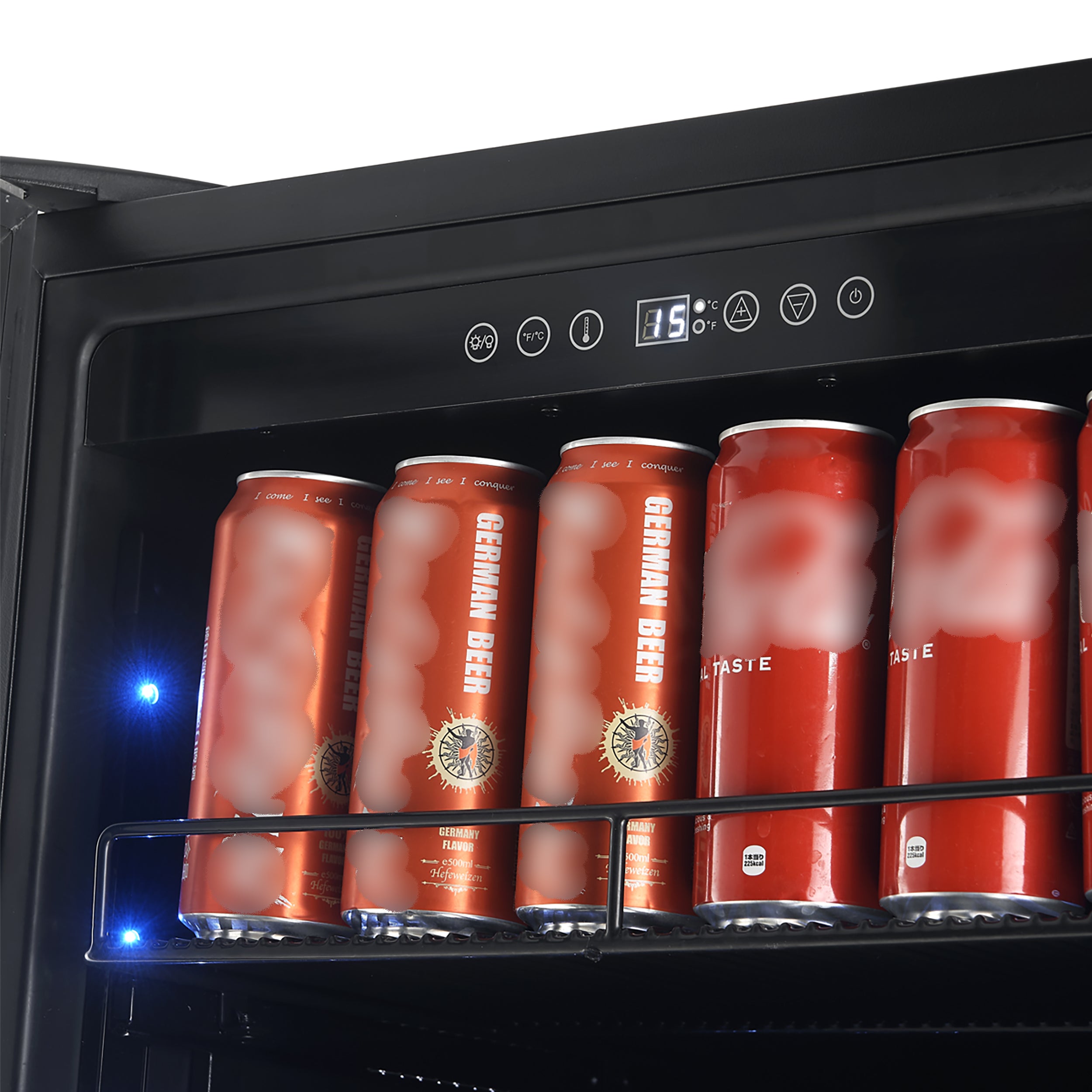 Forno Avellina 48 in. 94 Bottle and 427 Can French Door Triple Zone Wine/Beverage Cooler | FWCDR6633-48S