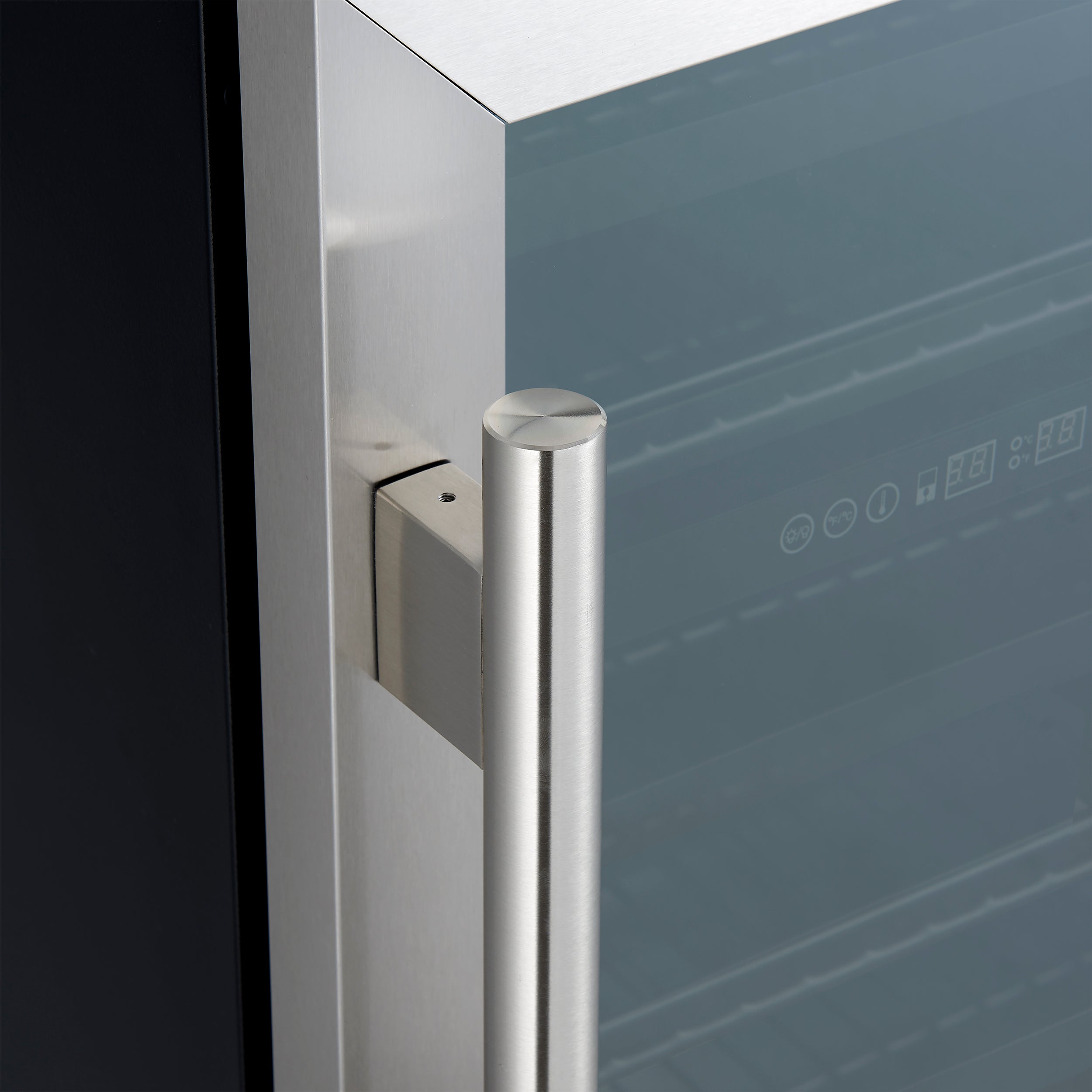 Forno Bacchino 24 in. Stainless Steel 51 Bottle Dual Zone Wine Cooler with LED Lighting and Triple Glass Door | FWCDR6634-24S