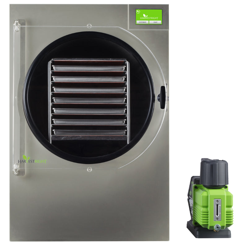 Harvest Right X-Large 7 Tray Stainless Steel Home Freeze Dryer with XL Premier Vacuum Pump and Mylar Starter Kit