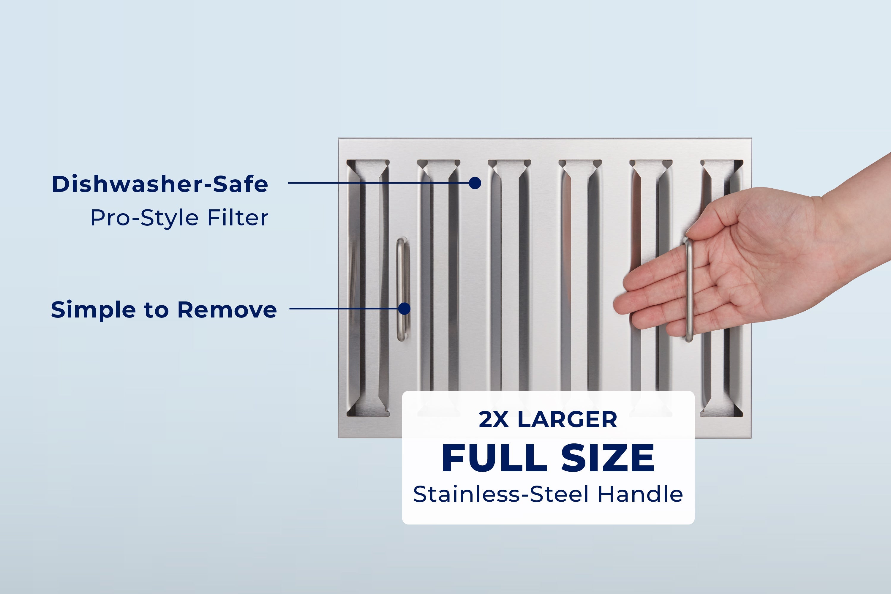 Hauslane Pro Style 42 in. 860 CFM Stainless Steel Insert Range Hood | IN-R200SS-42