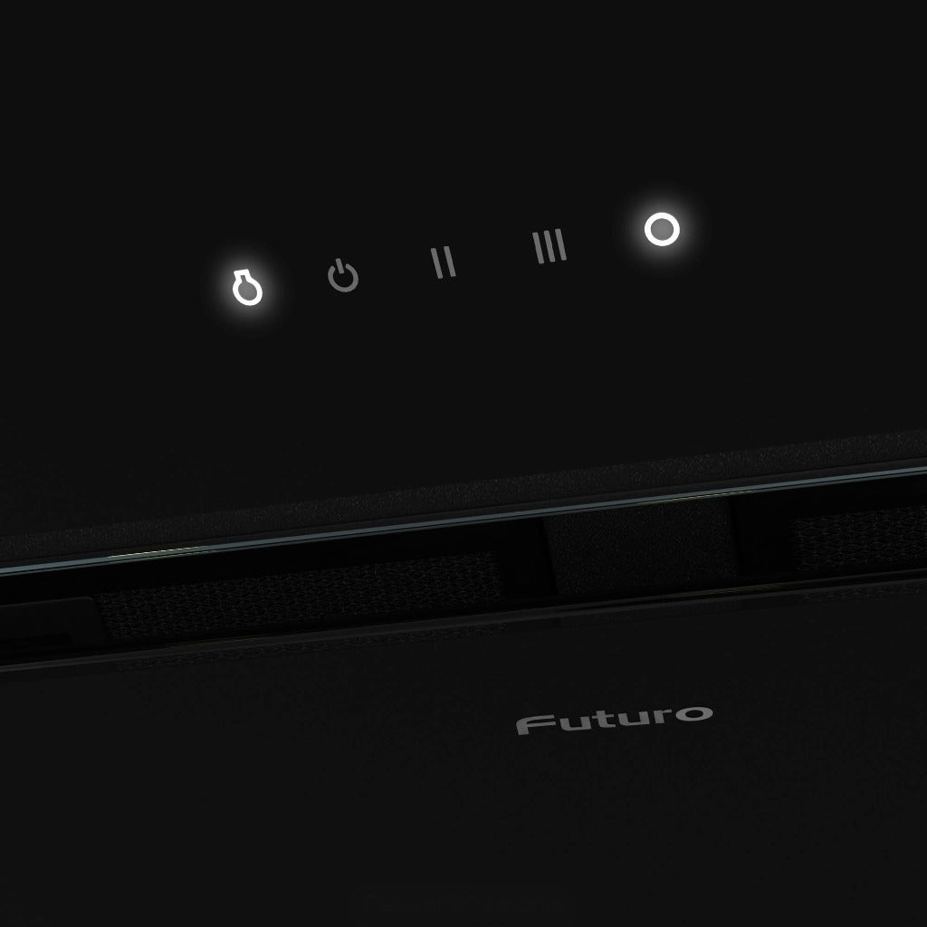 Futuro Splash 36 in. 940 CFM Black Wall Mount Range Hood | WL36SPLASH-BLK