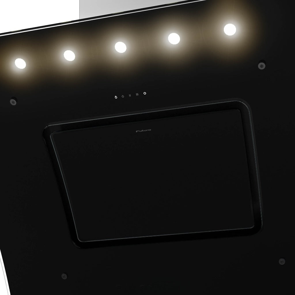 Futuro Splash 36 in. 940 CFM Black Wall Mount Range Hood | WL36SPLASH-BLK